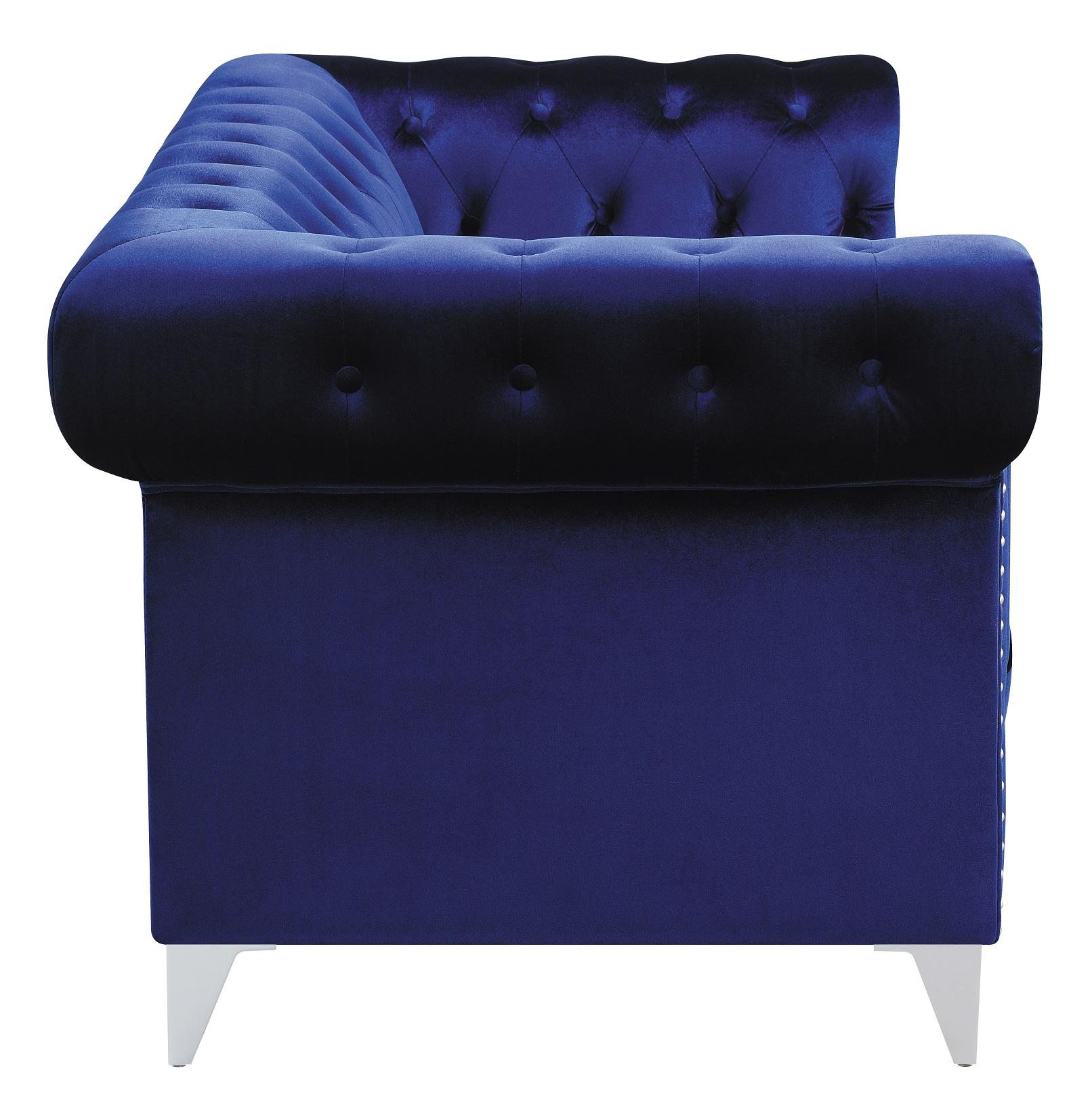 

                    
Buy Glam Blue Velvet Living Room Set 2pcs Coaster 509481-S2 Bleker
