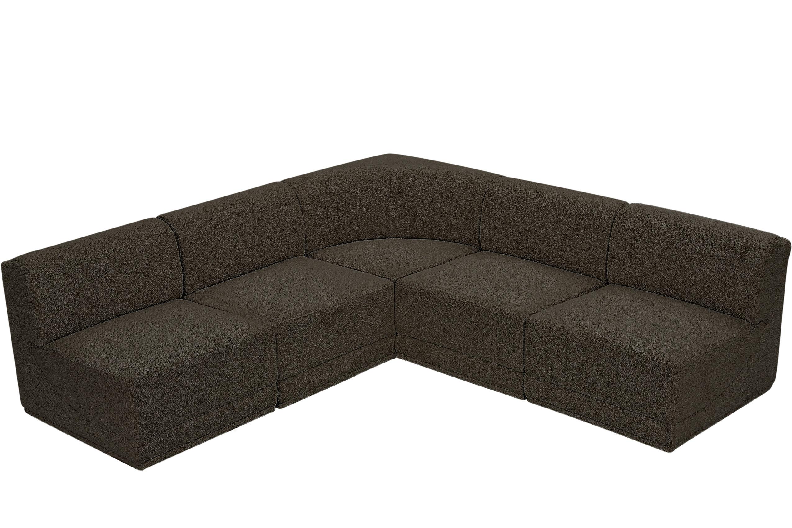 

        
Meridian Furniture Ollie 118Brown-Sec5C Modular Sectional Brown Boucle 094308305691
