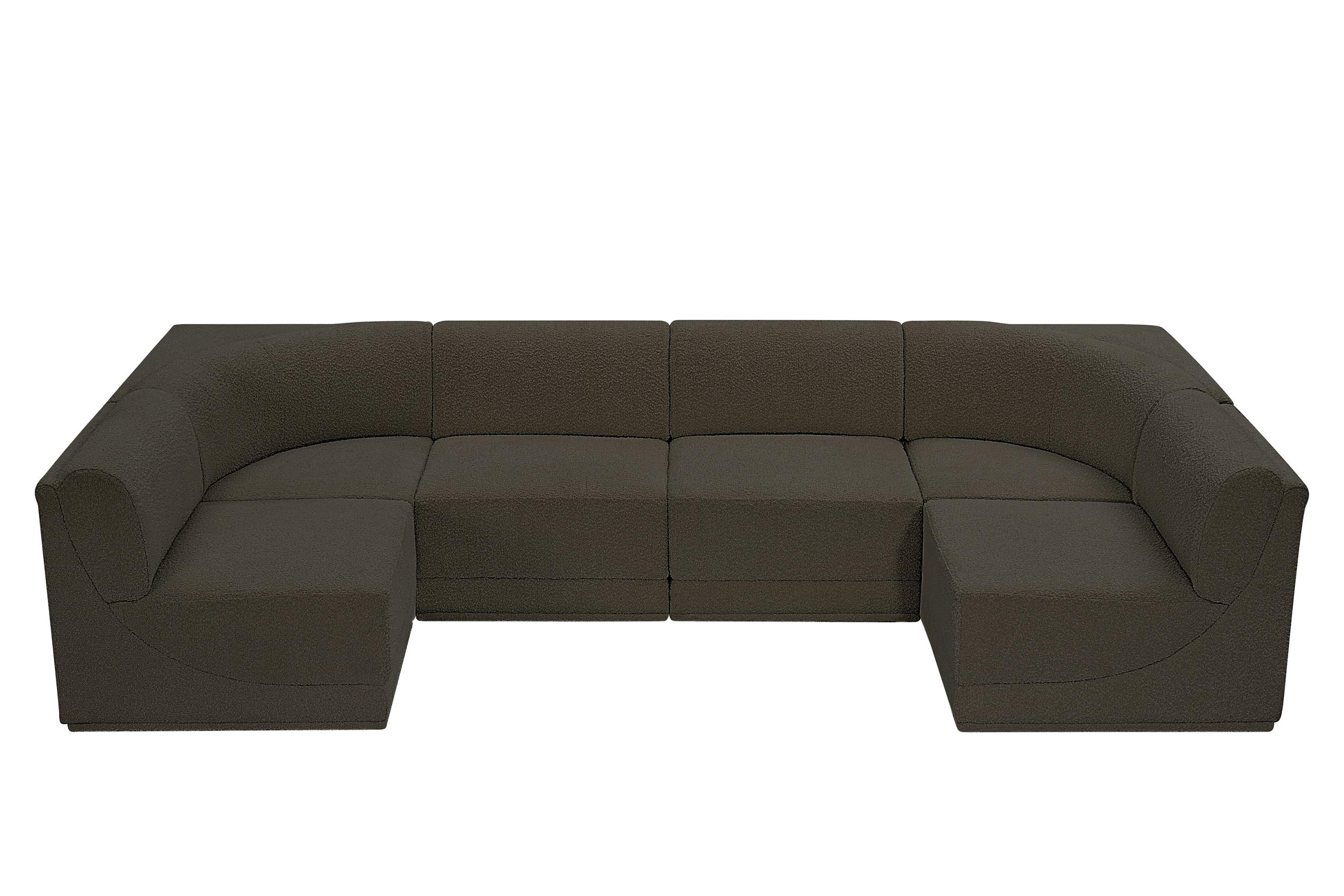 

        
Meridian Furniture Ollie 118Brown-Sec6B Modular Sectional Brown Boucle 094308305790

