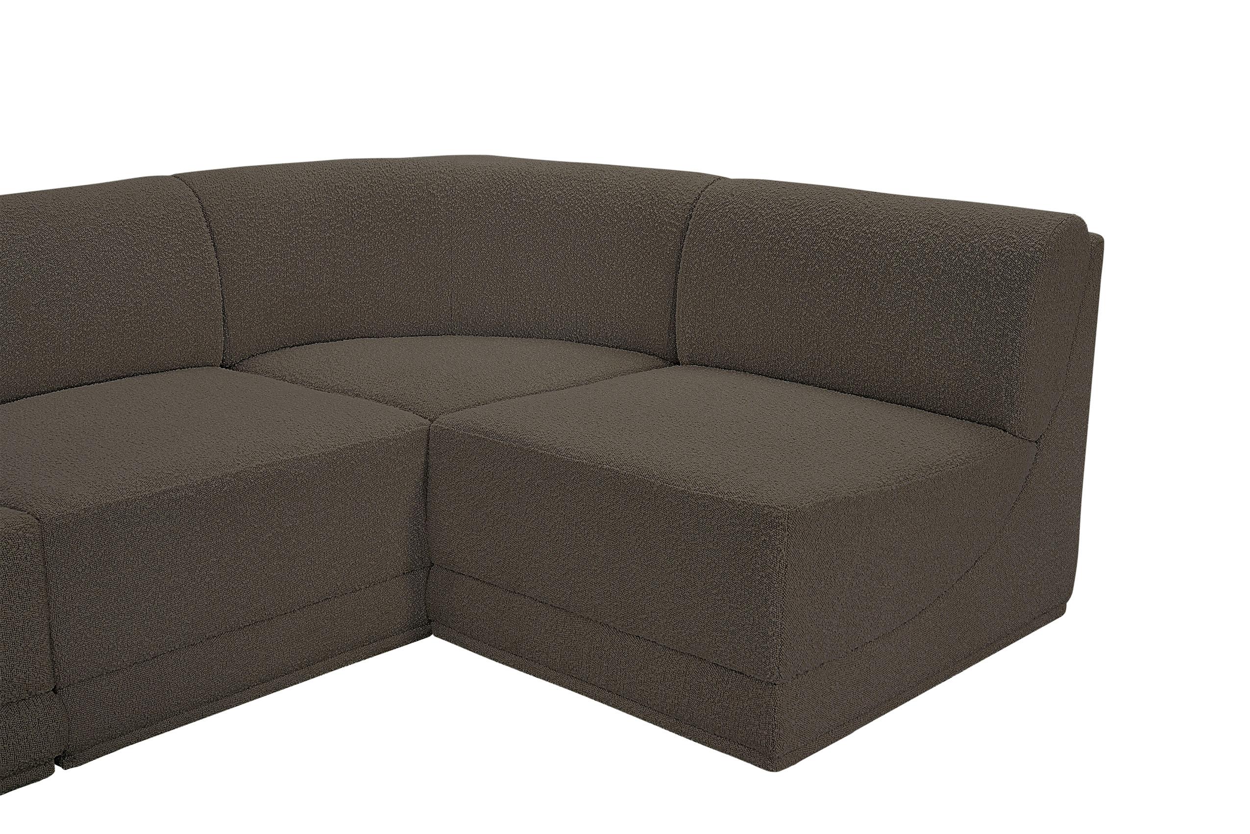 

        
Meridian Furniture Ollie 118Brown-Sec8C Modular Sectional Brown Boucle 094308306094
