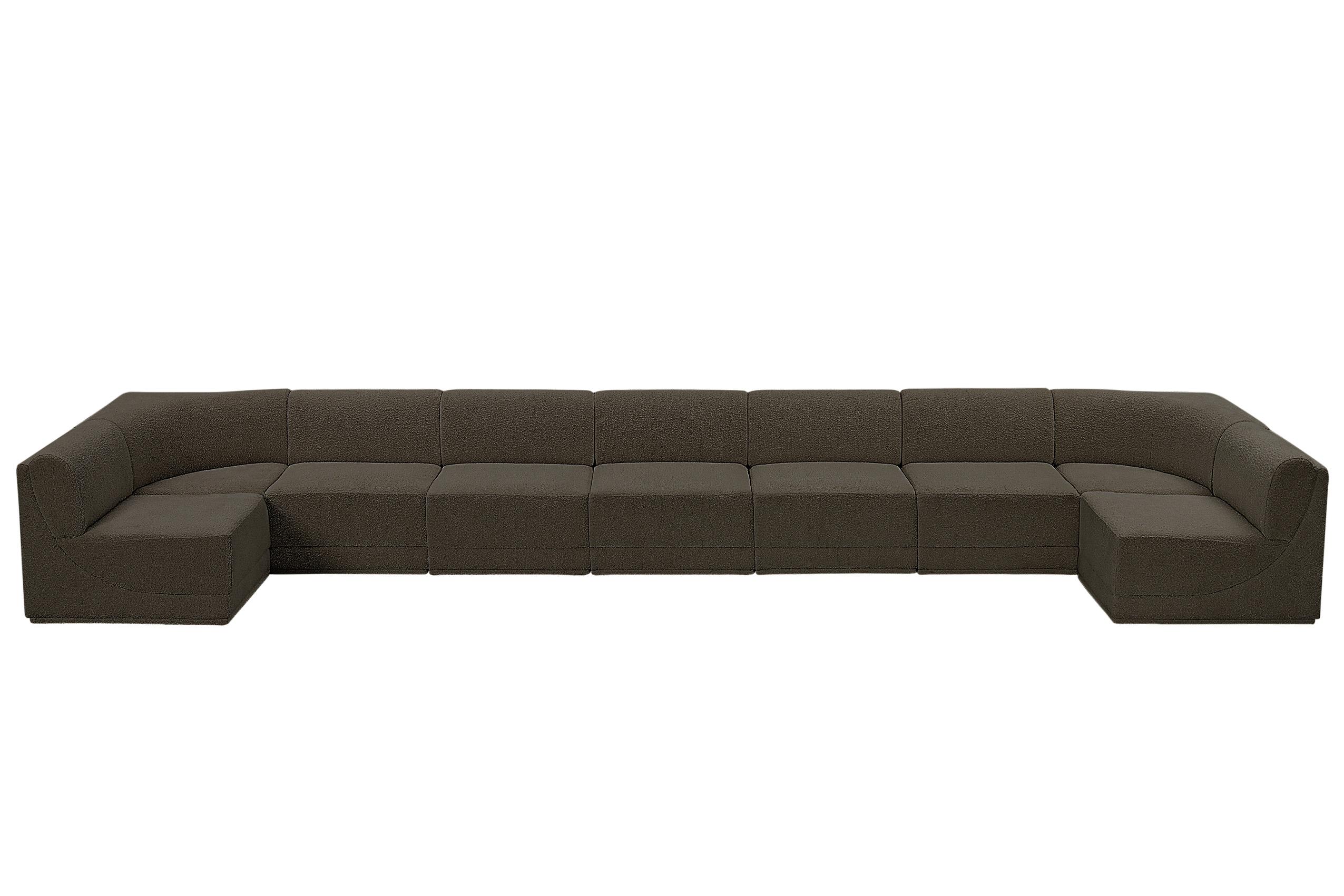 

        
Meridian Furniture Ollie 118Brown-Sec9A Modular Sectional Brown Boucle 094308306148
