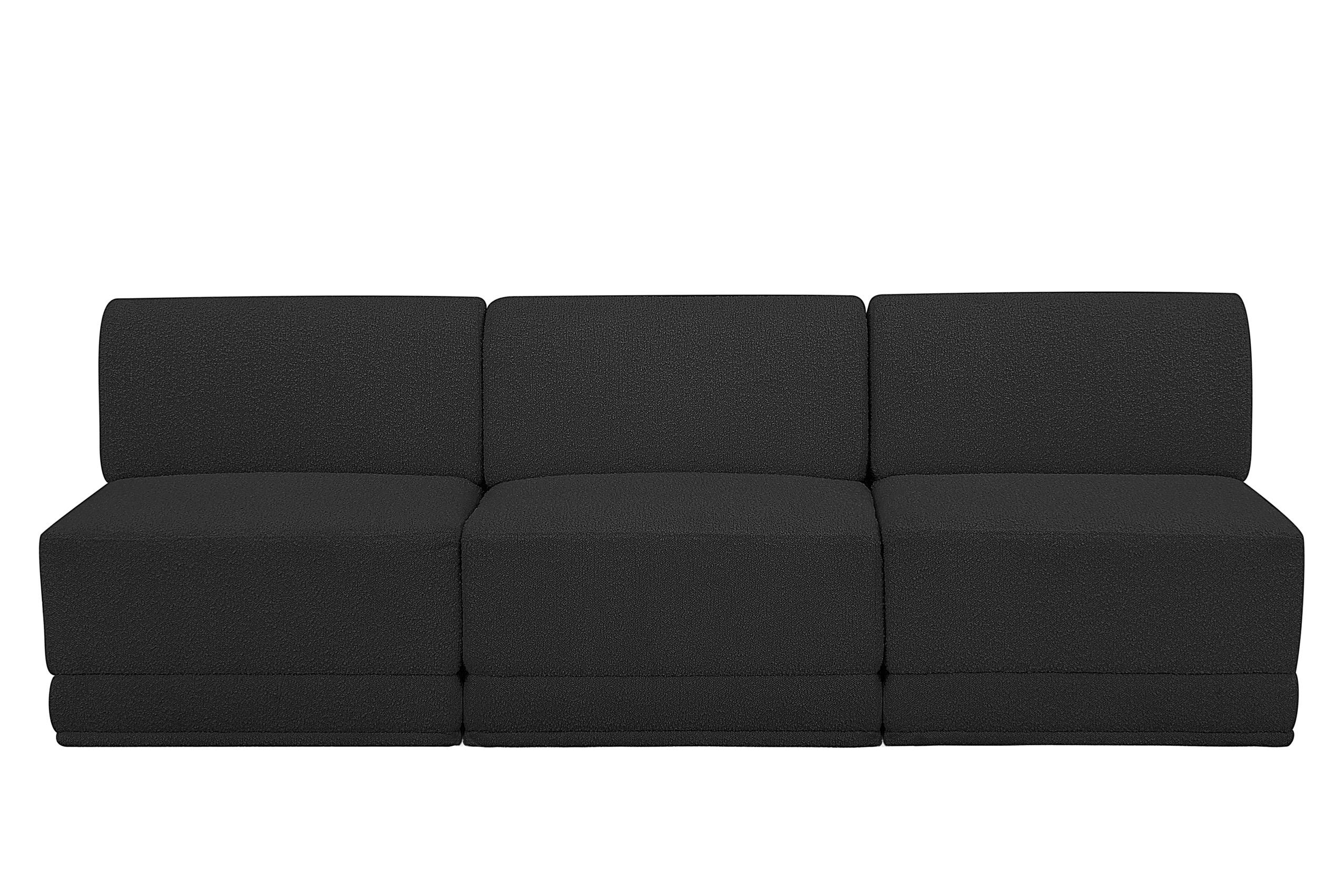 

        
Meridian Furniture Ollie 118Black-S90 Modular Sofa Black Boucle 094308305325

