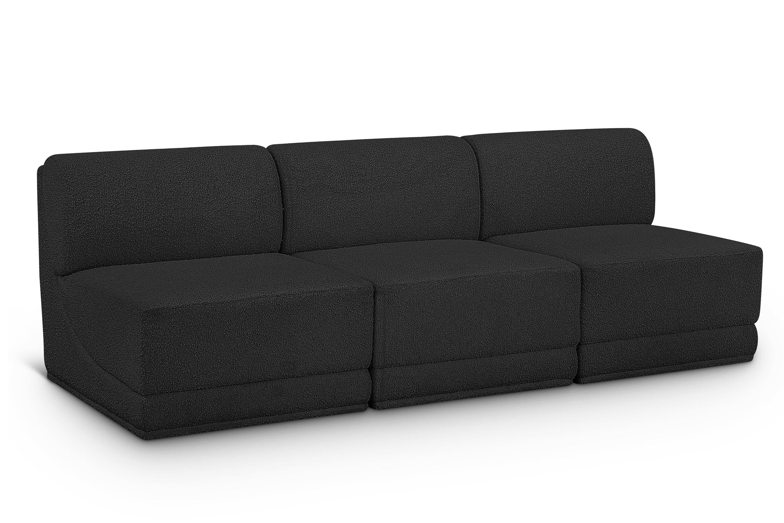 Contemporary, Modern Modular Sofa Ollie 118Black-S90 118Black-S90 in Black 