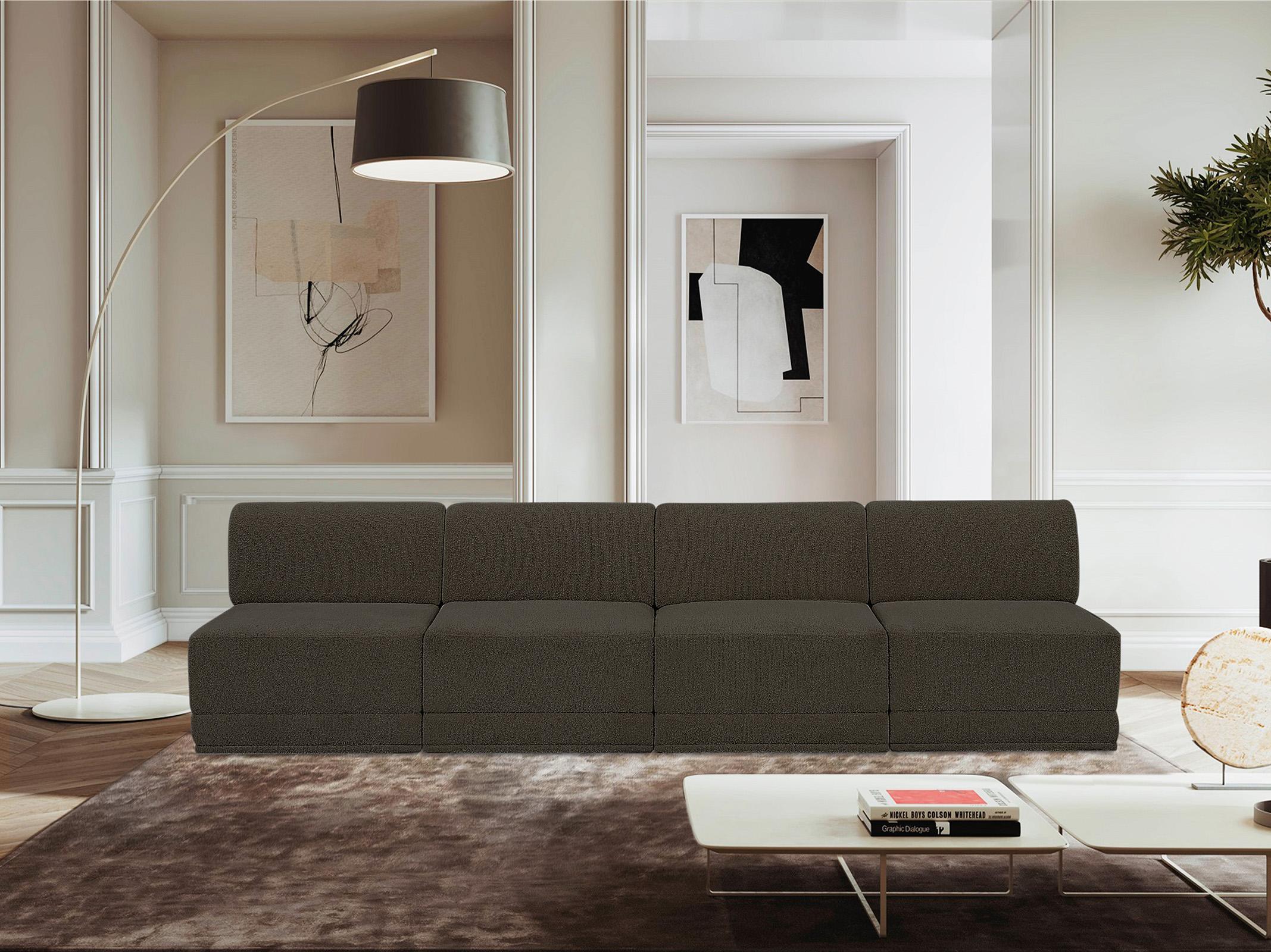 

    
Glam Brown Boucle Modular Sofa Ollie 118Brown-S120 Meridian Contemporary Modern
