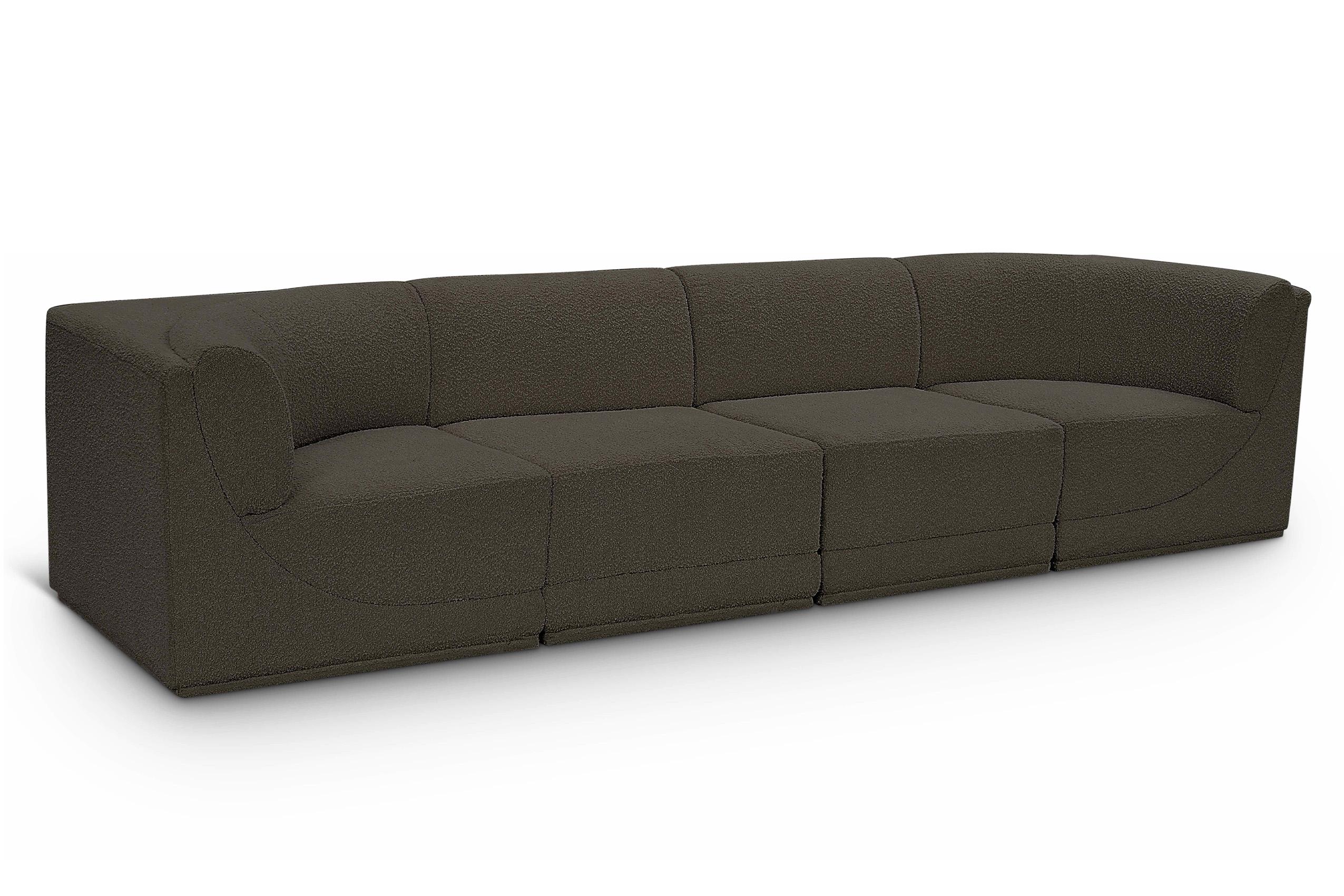 Contemporary, Modern Modular Sofa Ollie 118Brown-S128 118Brown-S128 in Brown 