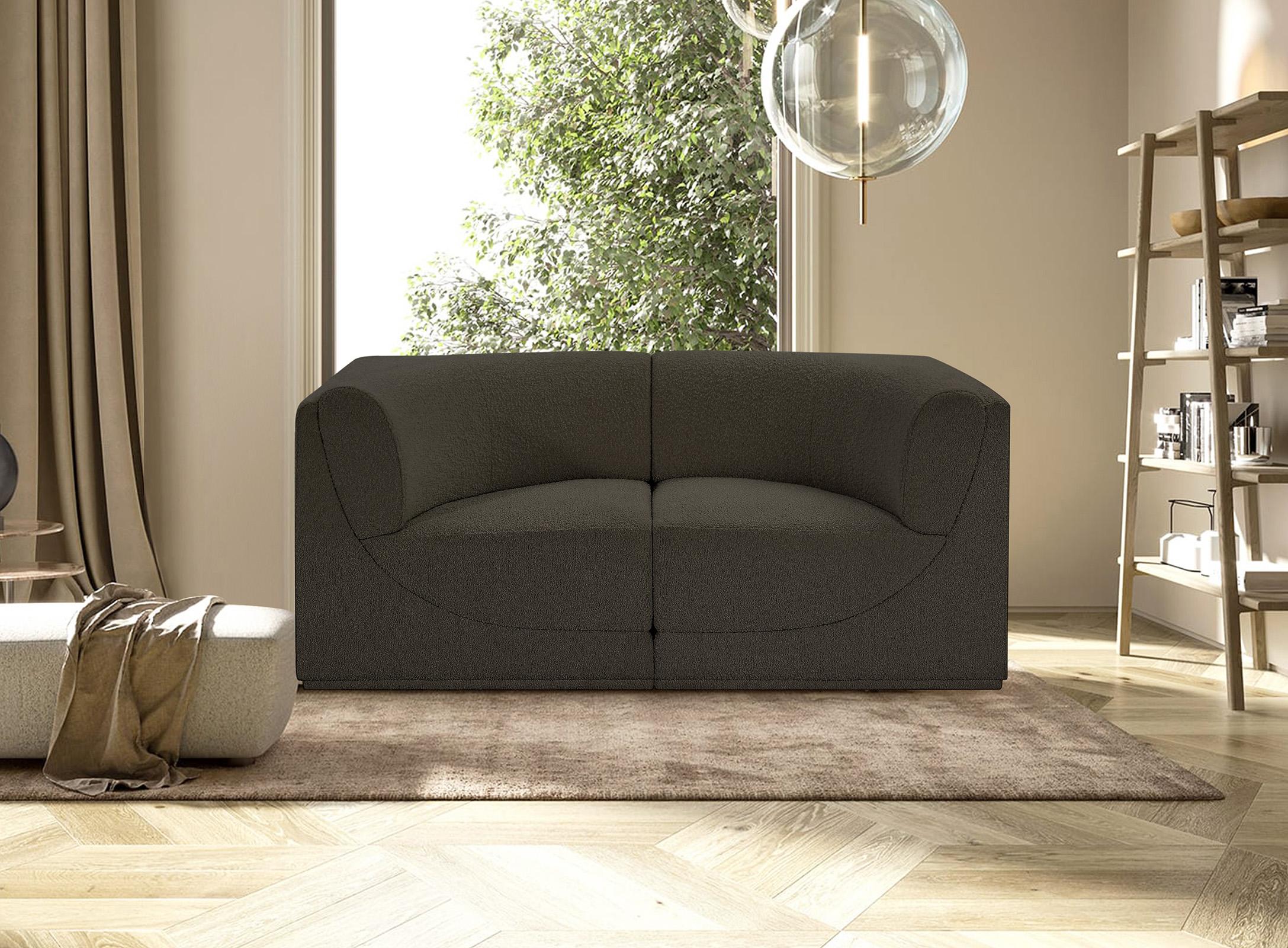 

    
Glam Brown Boucle Modular Sofa Ollie 118Brown-S68 Meridian Contemporary Modern
