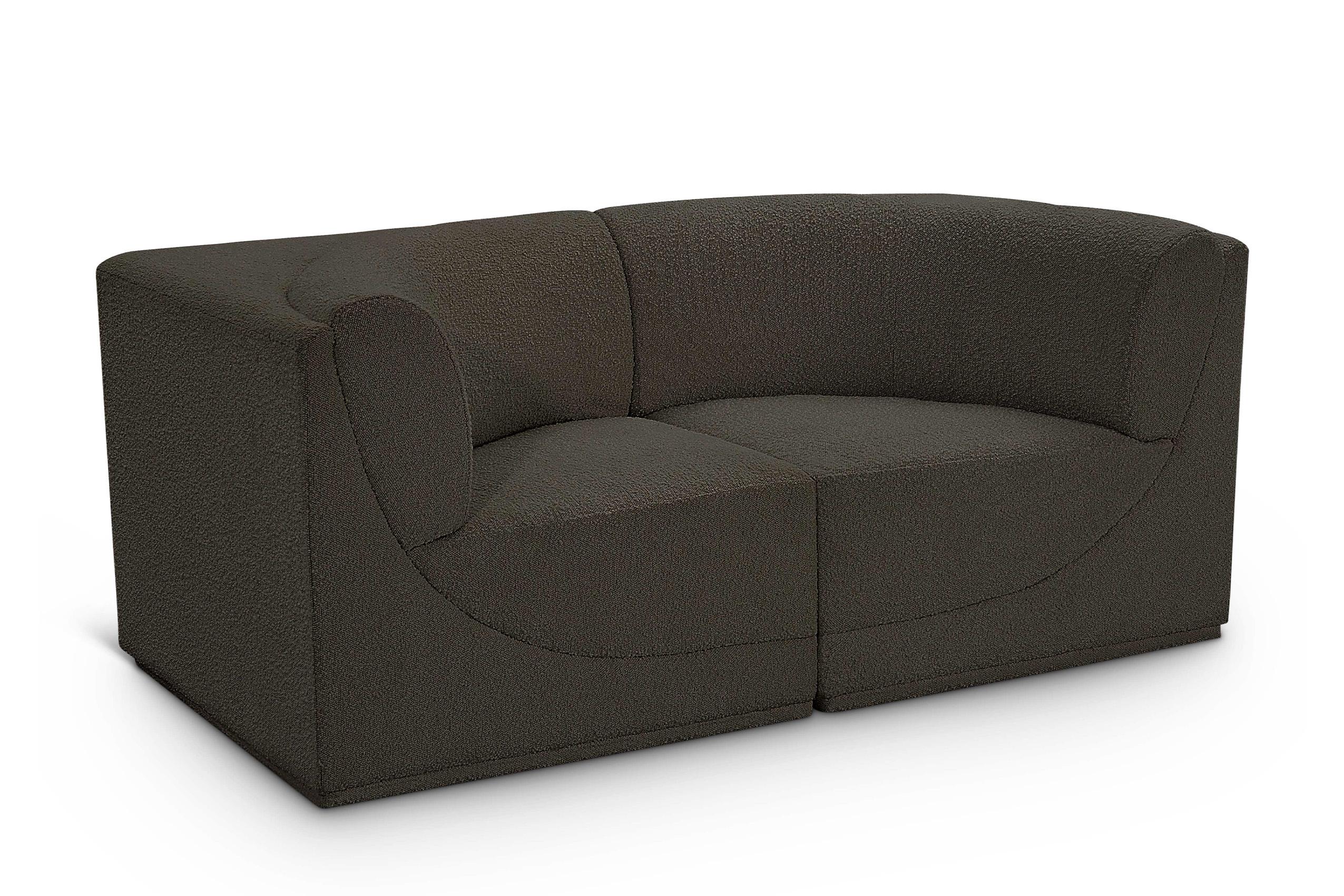 

    
Glam Brown Boucle Modular Sofa Ollie 118Brown-S68 Meridian Contemporary Modern
