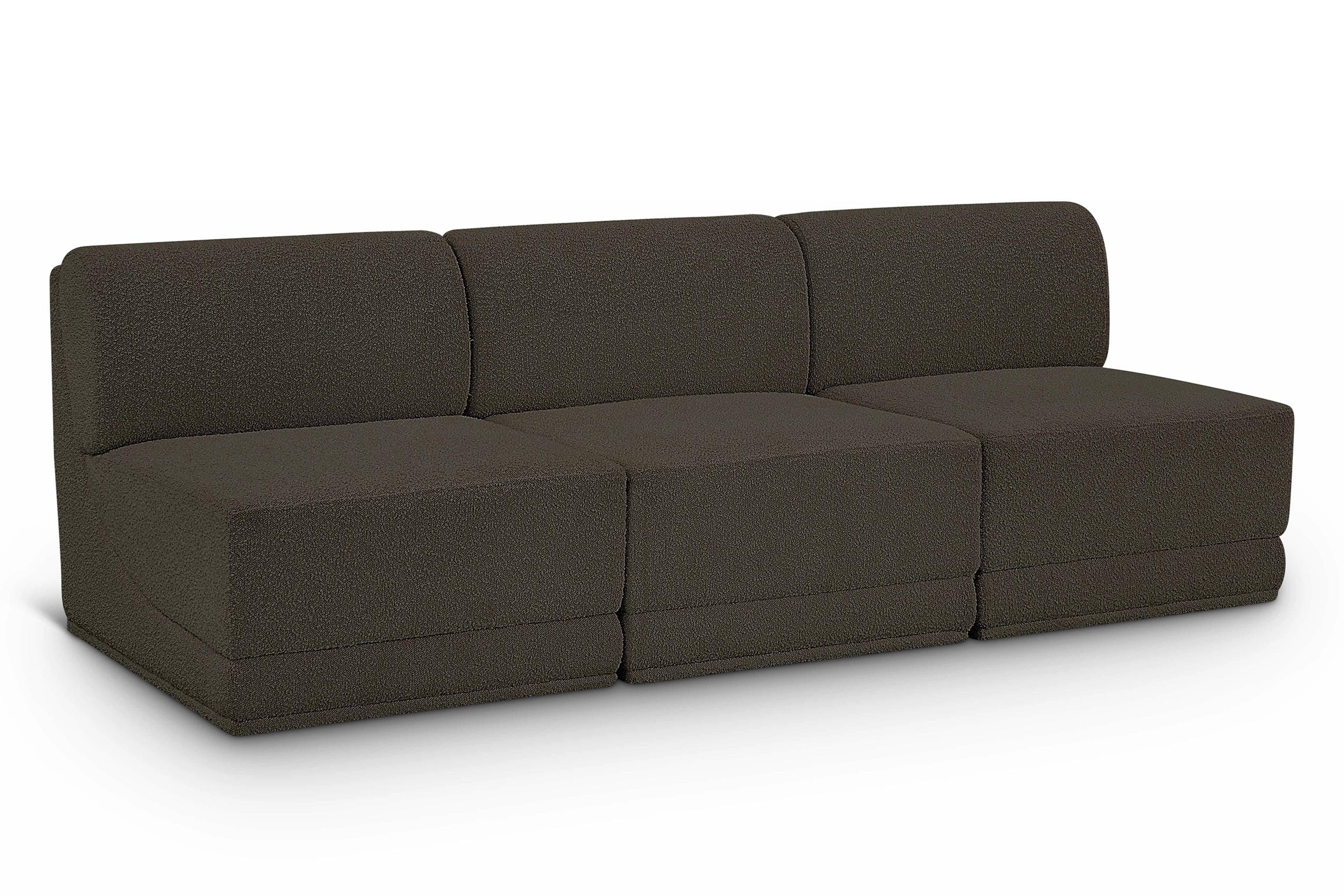 Contemporary, Modern Modular Sofa Ollie 118Brown-S90 118Brown-S90 in Brown 