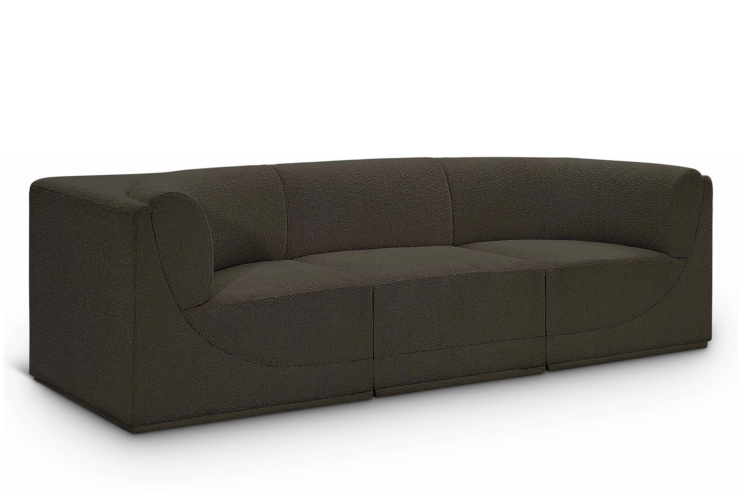 

    
Glam Brown Boucle Modular Sofa Ollie 118Brown-S98 Meridian Contemporary Modern
