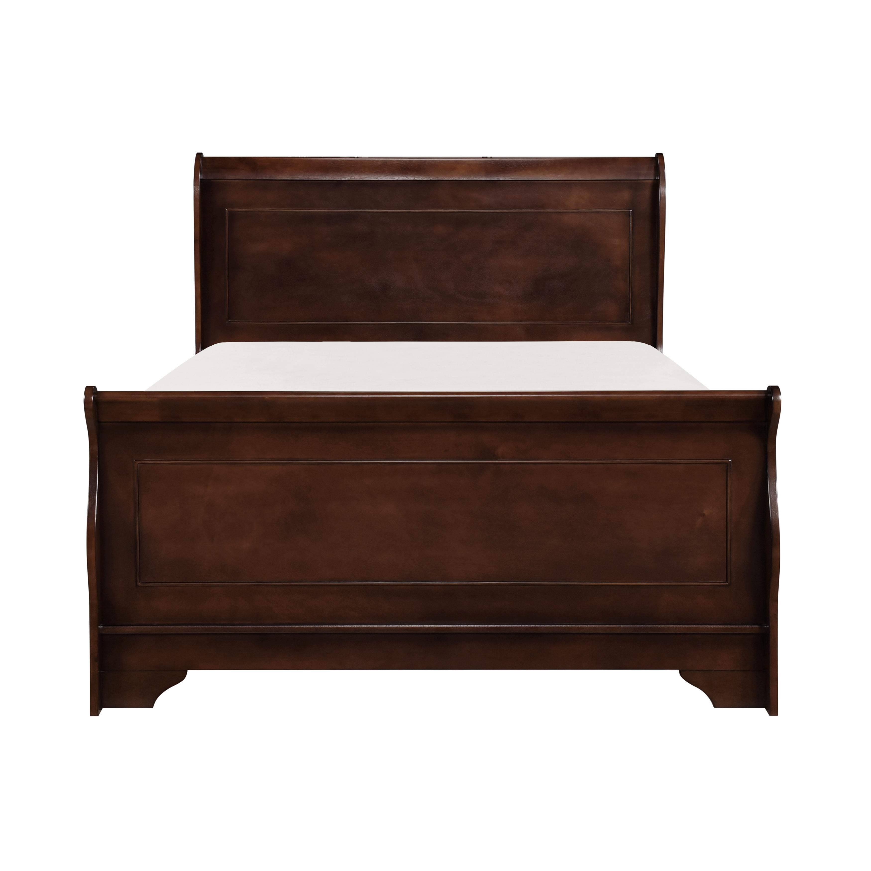 

    
Glam Brown Cherry Wood Queen Bed Homelegance 1856-1* Abbeville
