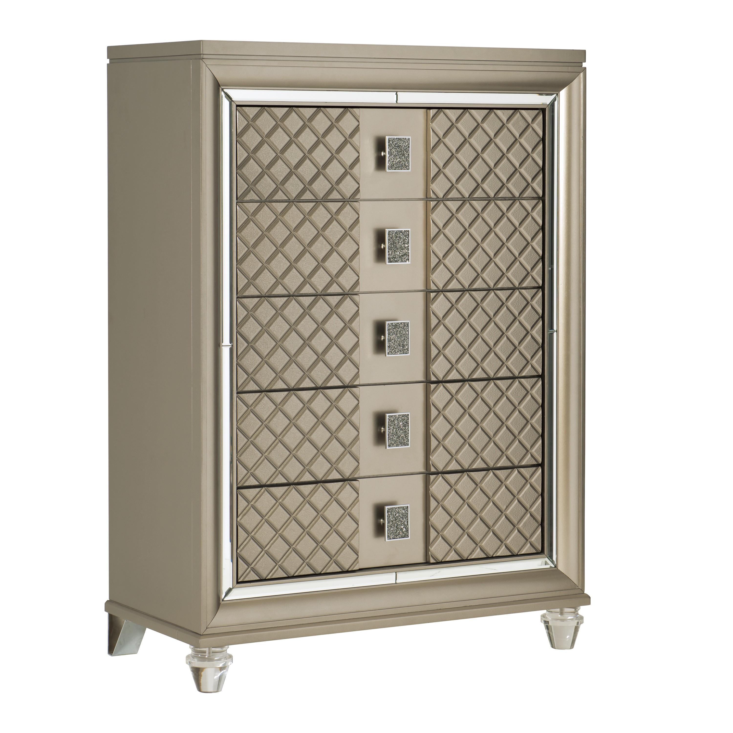 Modern Chest 1515-9 Loudon 1515-9 in Champagne 