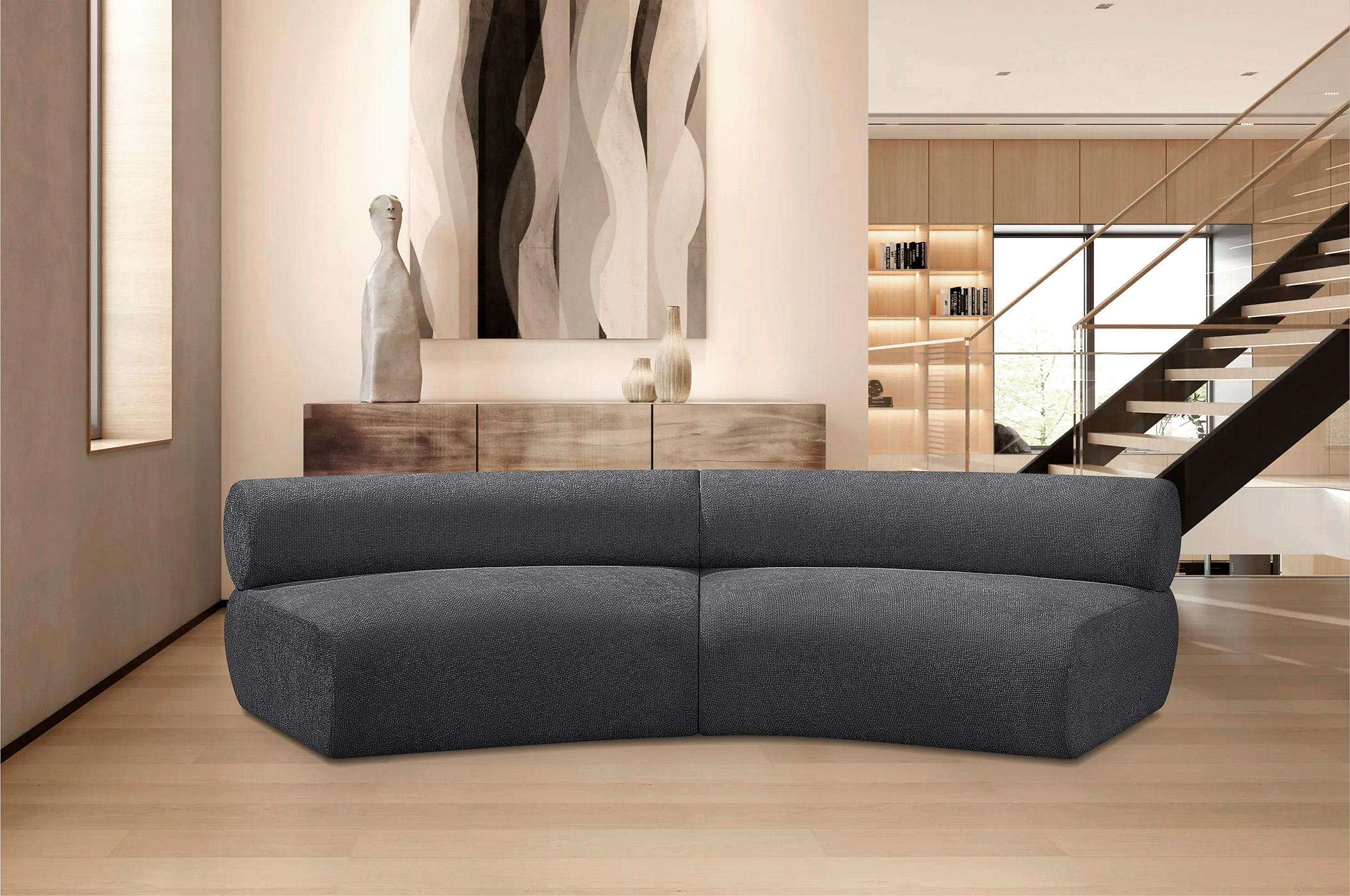 

    
Glam Charcoal Grey Chenille Modular Sectional Bale 114Grey-S2A Meridian Modern

