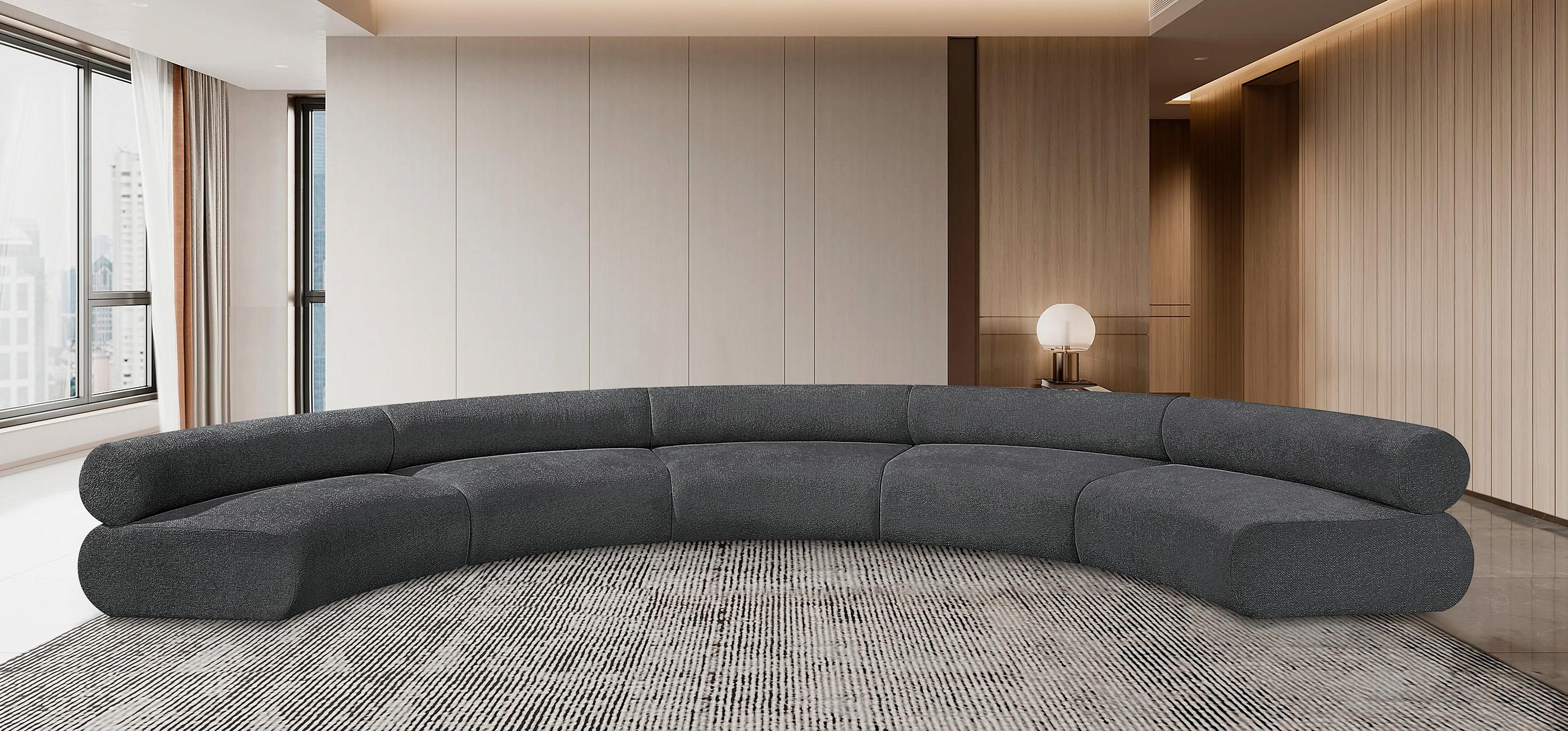

    
Glam Charcoal Grey Chenille Modular Sectional Bale 114Grey-S5A Meridian Modern
