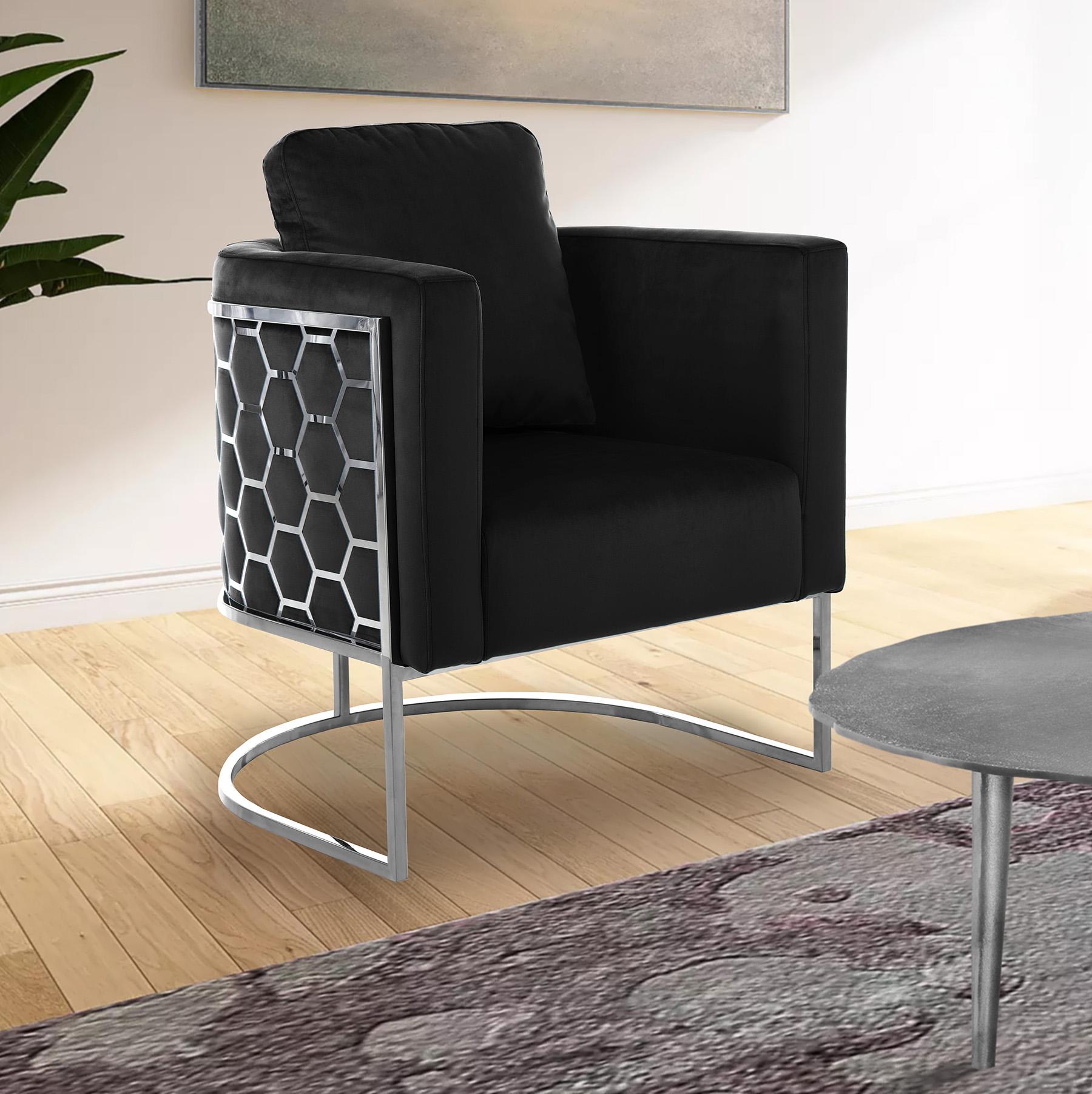 

        
Meridian Furniture CASA 691Black-C-Set-2 Arm Chair Set Black Velvet 094308254623
