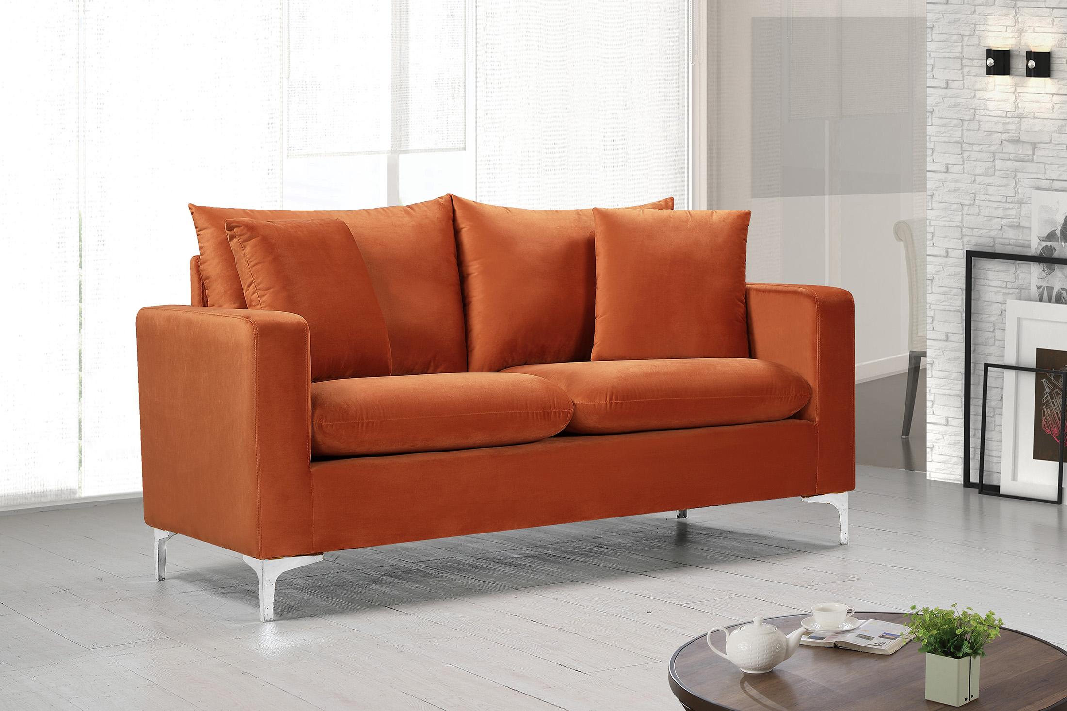 

        
Meridian Furniture Naomi 633Cognac-S-Set-2 Sofa Set Chrome/Cognac/Gold Velvet 753359800196
