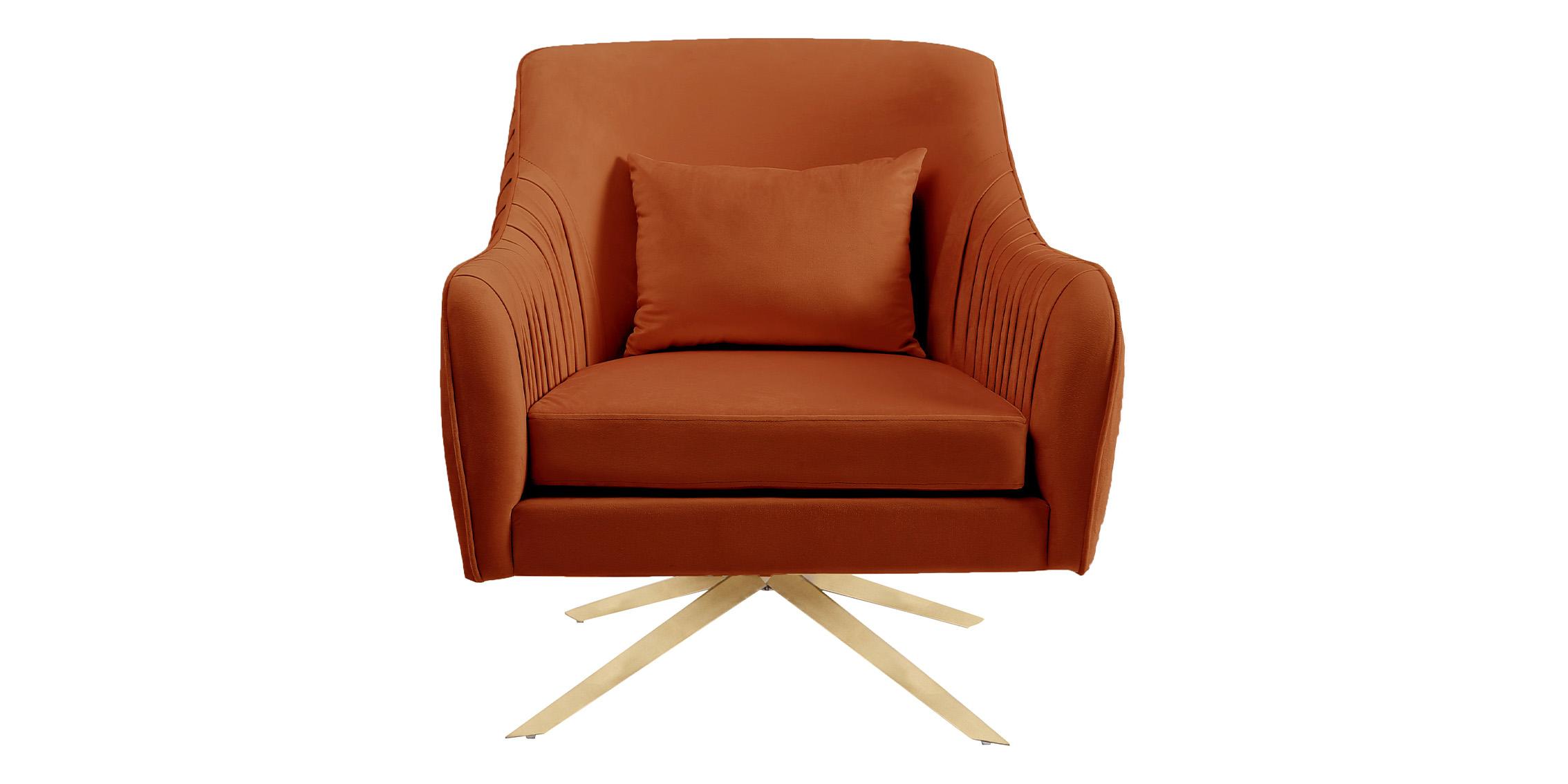 

        
Meridian Furniture PALOMA 585Cognac Arm Chair Cognac Velvet 704831400458
