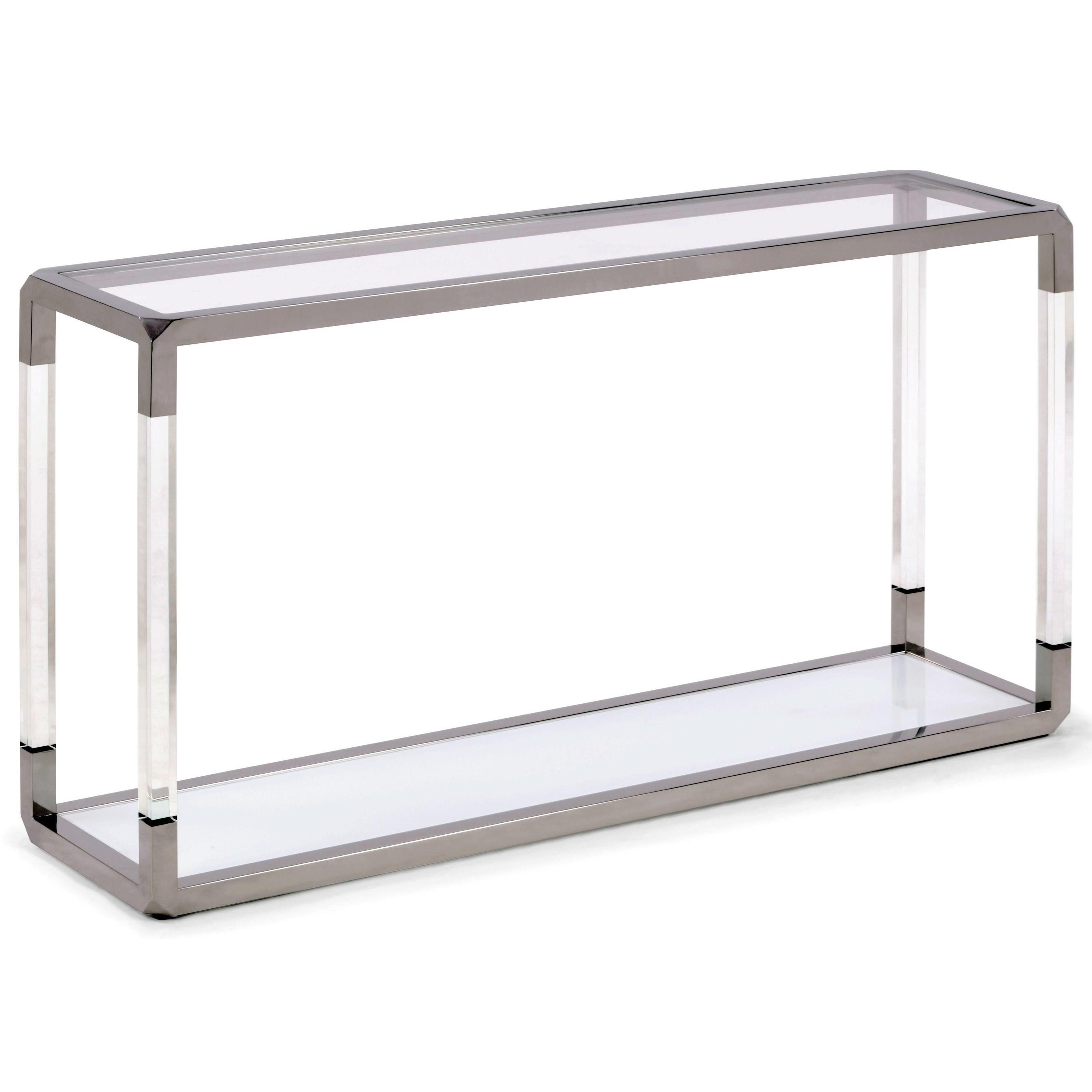 Contemporary, Modern Console Table JASPER 8YW421 in Clear 