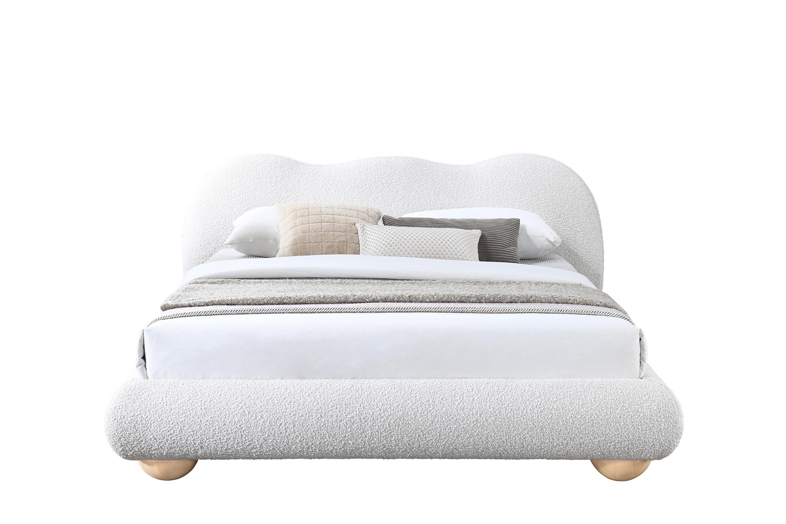 

    
HydeCream-F Glam Cream Boucle Fabric Full Bed HydeCream-F Meridian Modern Contemporary
