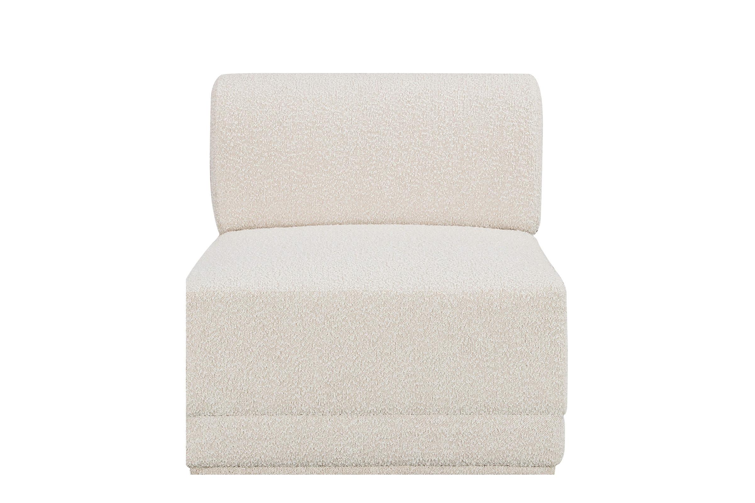 

    
Meridian Furniture Ollie 118Cream-Armless Armless Chair Cream 118Cream-Armless
