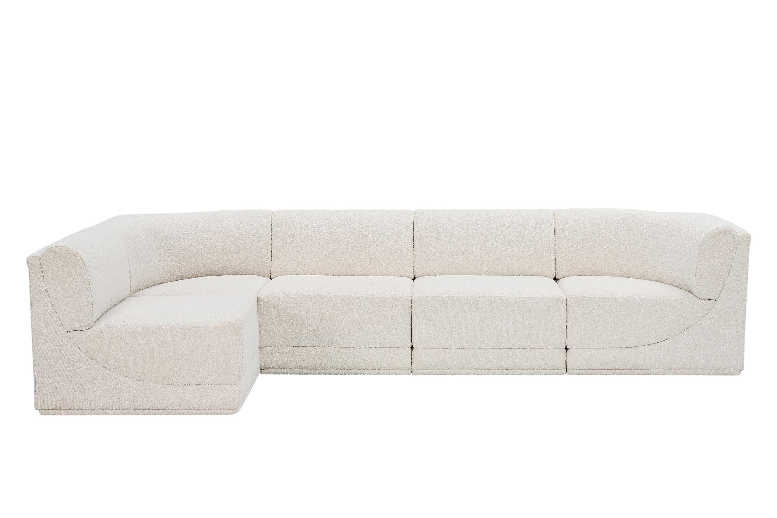 

        
Meridian Furniture Ollie 118Cream-Sec5A Modular Sectional Cream Boucle 094308305561
