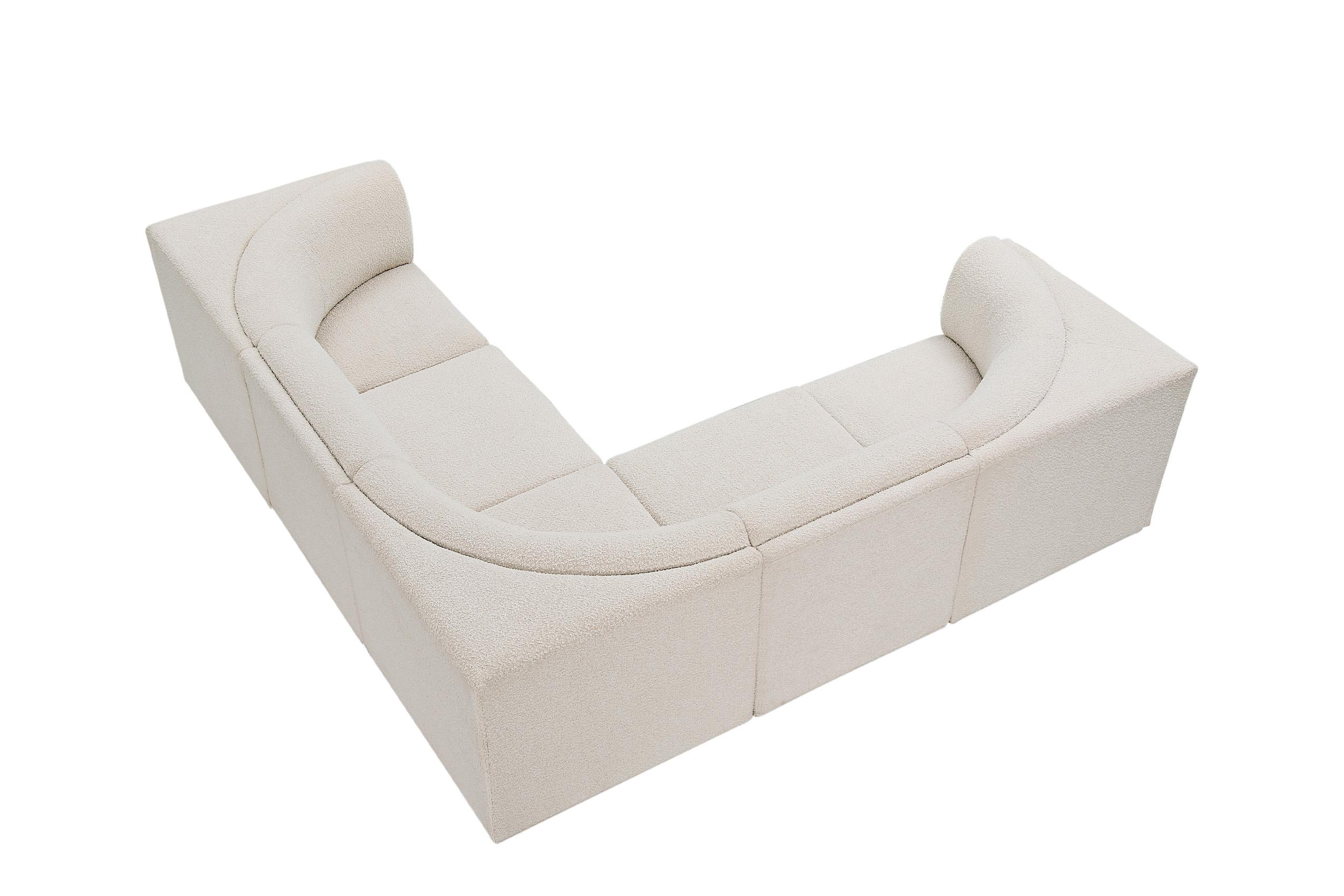 

        
Meridian Furniture Ollie 118Cream-Sec5B Modular Sectional Cream Boucle 094308305615
