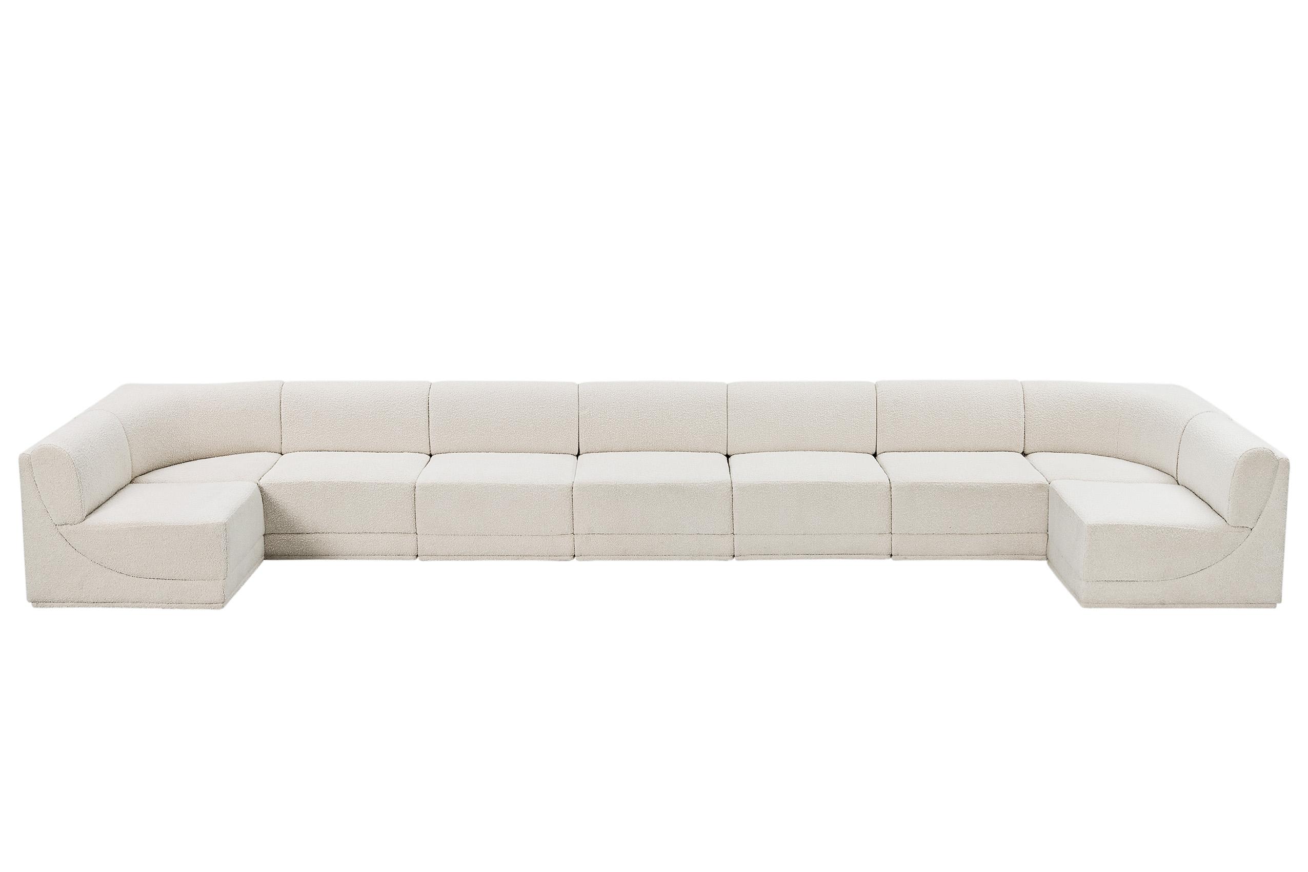 

        
Meridian Furniture Ollie 118Cream-Sec9A Modular Sectional Cream Boucle 094308306117

