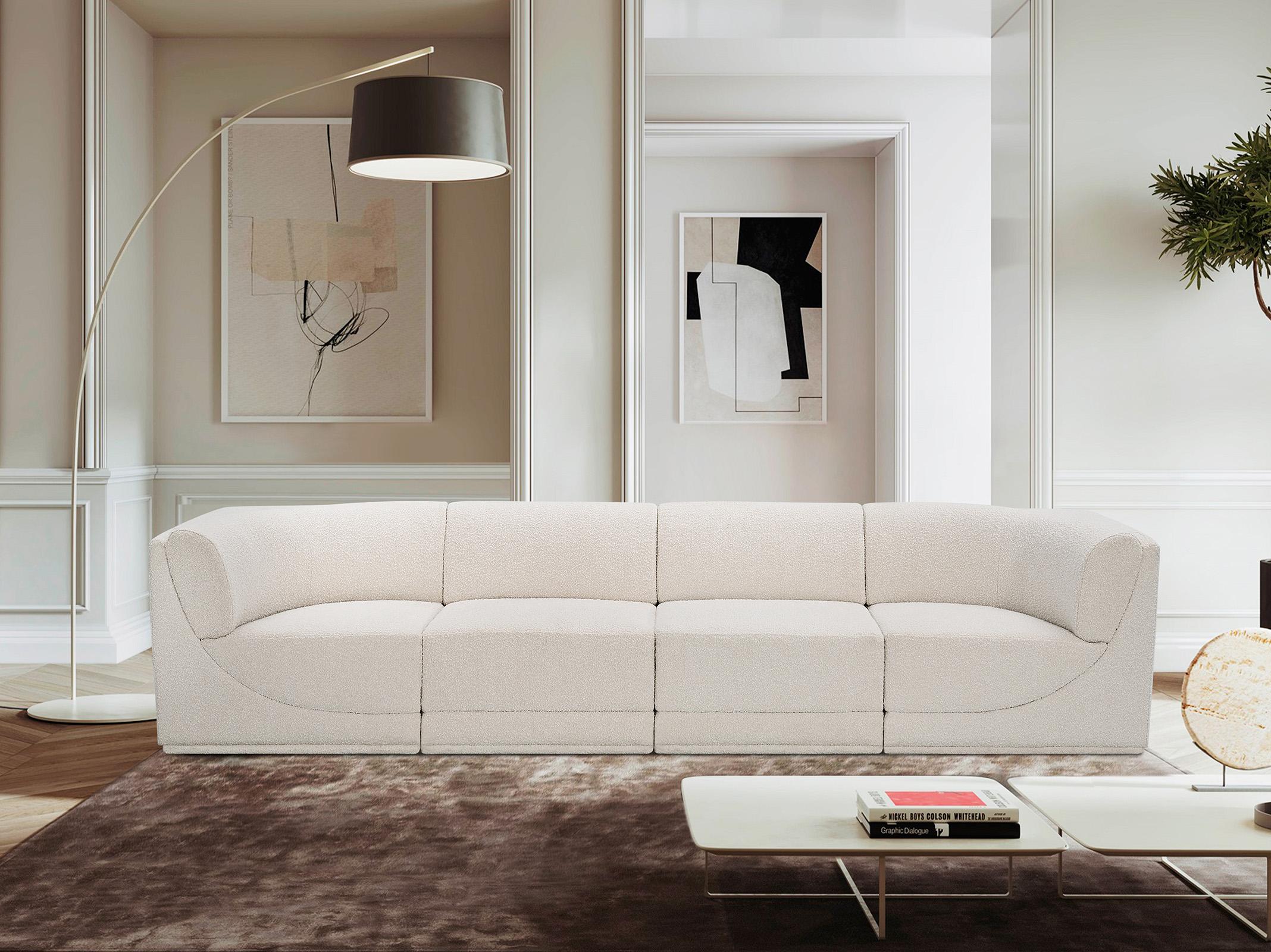 

    
Glam Cream Boucle Modular Sofa Ollie 118Cream-S128 Meridian Contemporary Modern
