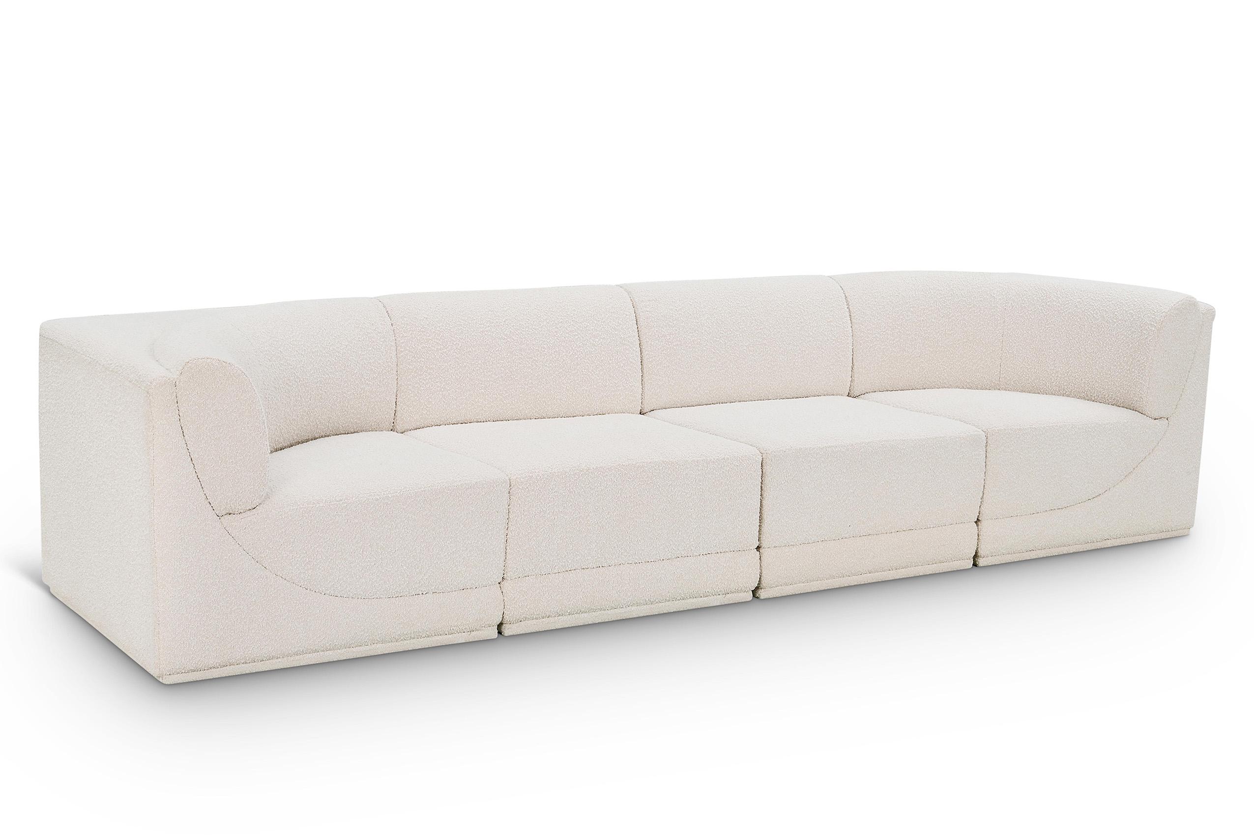 Contemporary, Modern Modular Sofa Ollie 118Cream-S128 118Cream-S128 in Cream 
