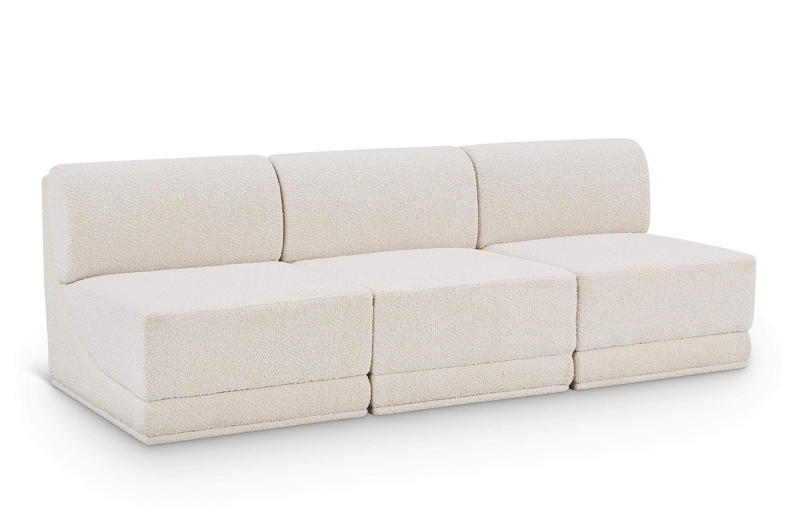 Contemporary, Modern Modular Sofa Ollie 118Cream-S90 118Cream-S90 in Cream 