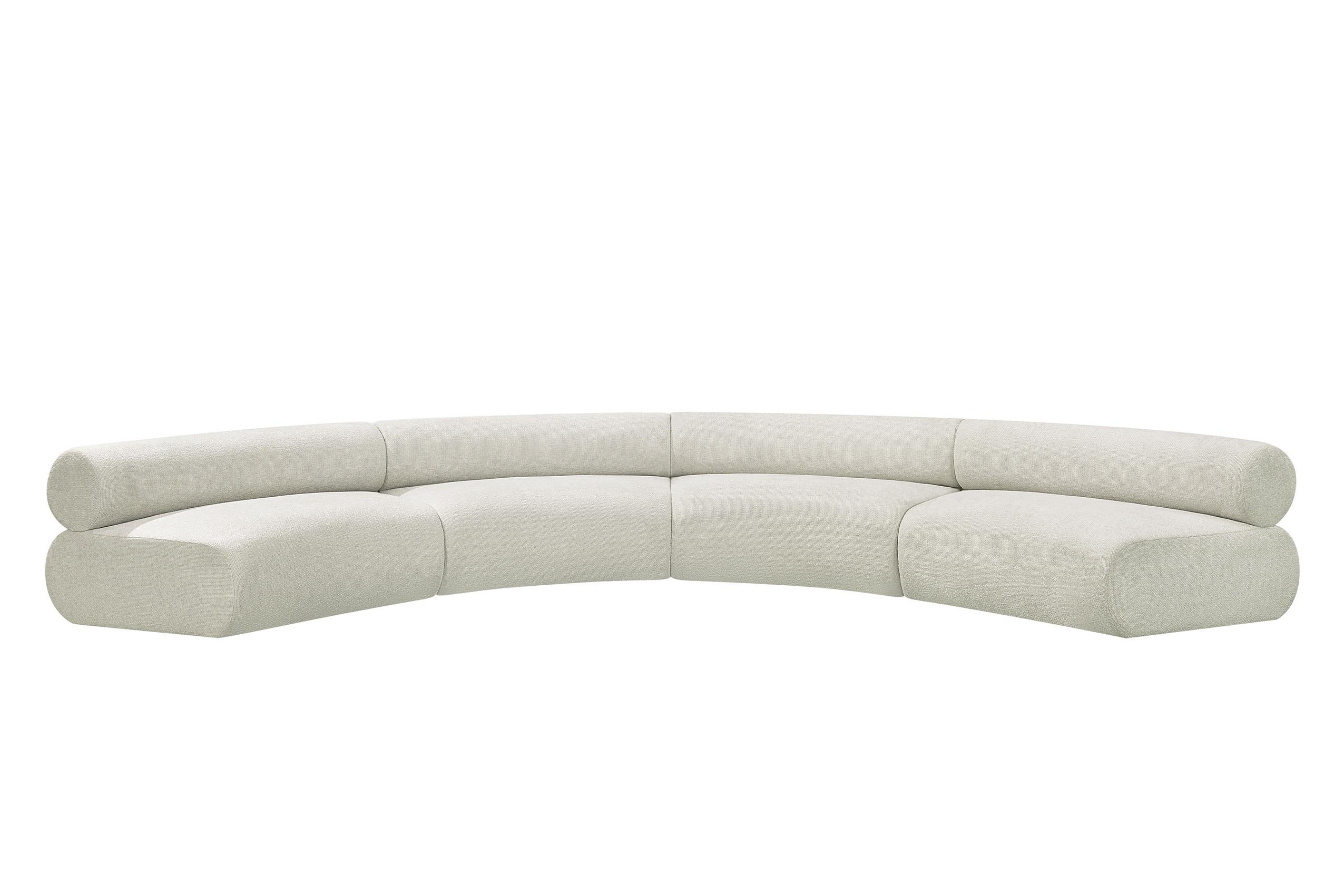

    
114Cream-S4A Meridian Furniture Modular Sectional Sofa
