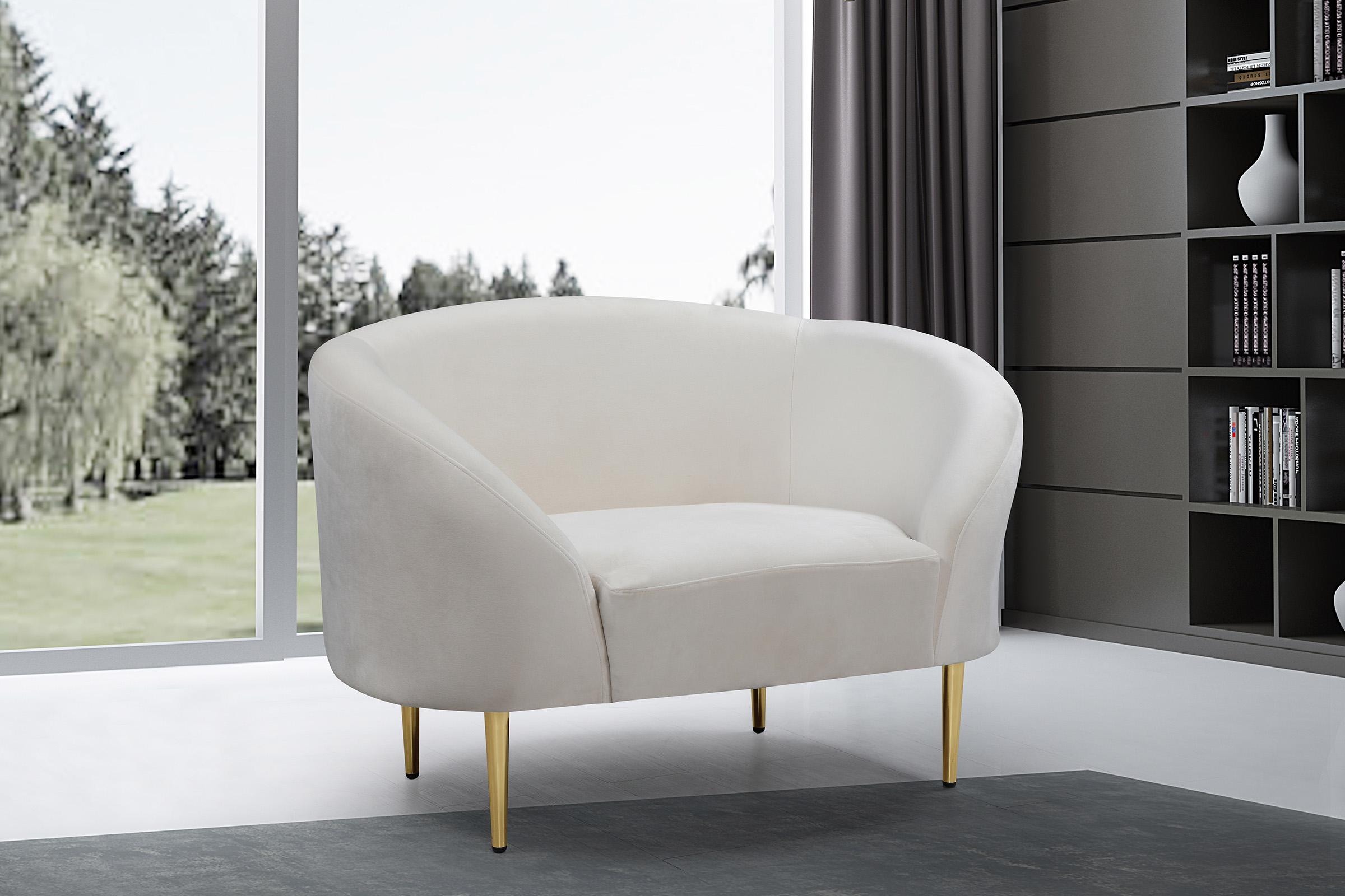 

    
Glam Cream Velvet Arm Chair  Set 2P RITZ 659Cream-C Meridian Contemporary Modern
