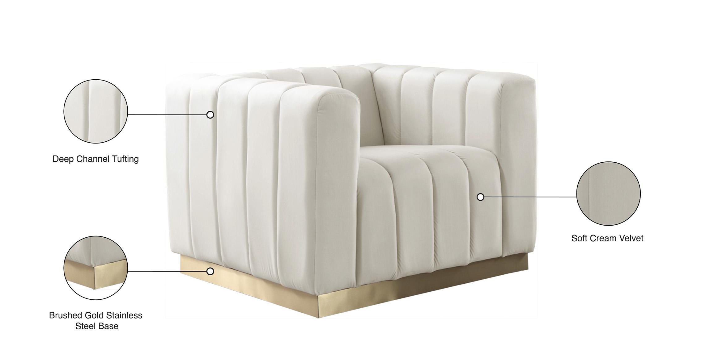

    
 Order  Glam Cream Velvet Channel Tufted Chair Set 2Pc MARLON 603Cream-C Meridian Modern
