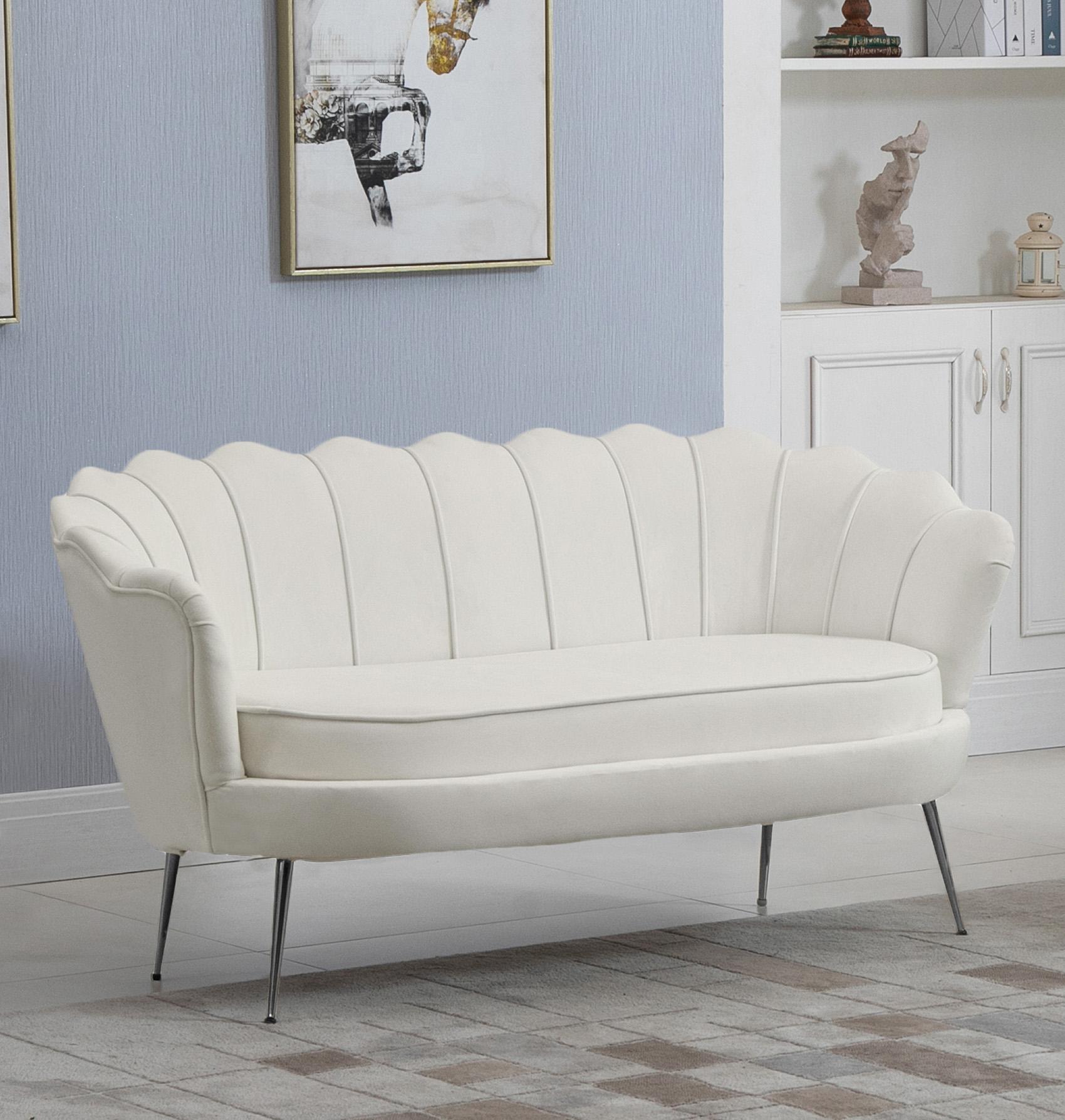 

        
Meridian Furniture GARDENIA 684Cream Sofa Set Cream Velvet 094308257143
