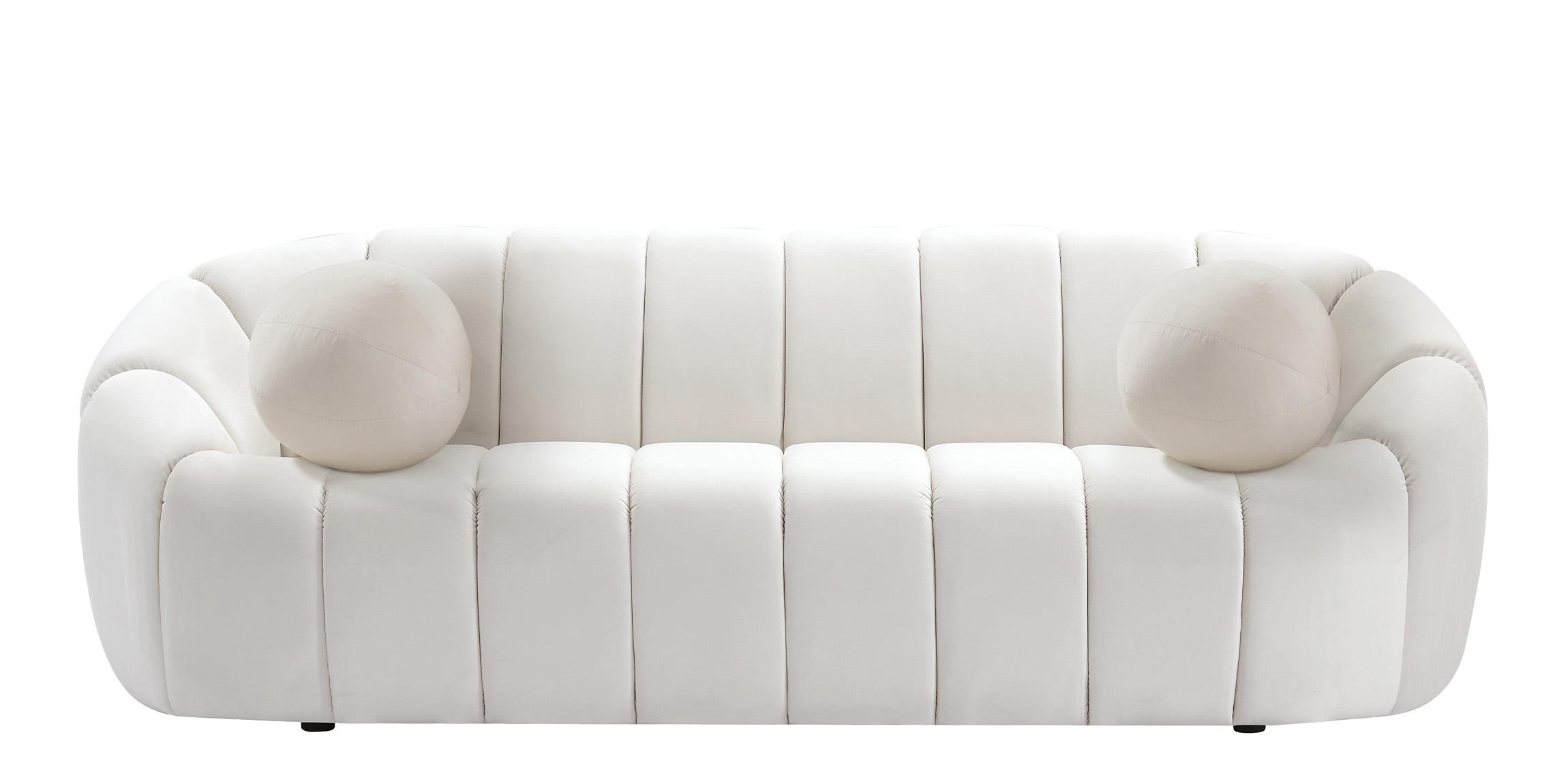 

    
 Order  Glam CREAM Velvet Channel Tufted Sofa Set 2Pcs ELIJAH 613Cream-S Meridian Modern
