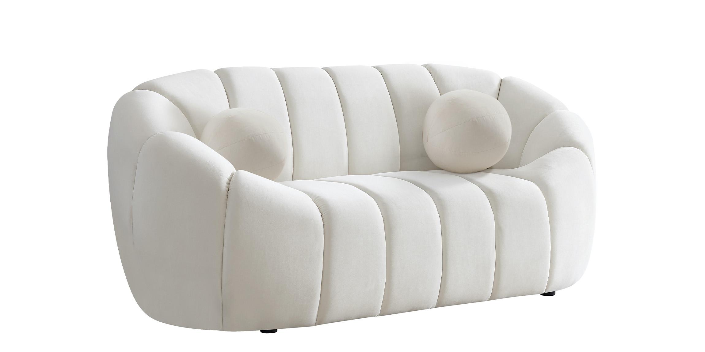 

        
Meridian Furniture ELIJAH 613Cream-S Sofa Set Cream Velvet 094308255644
