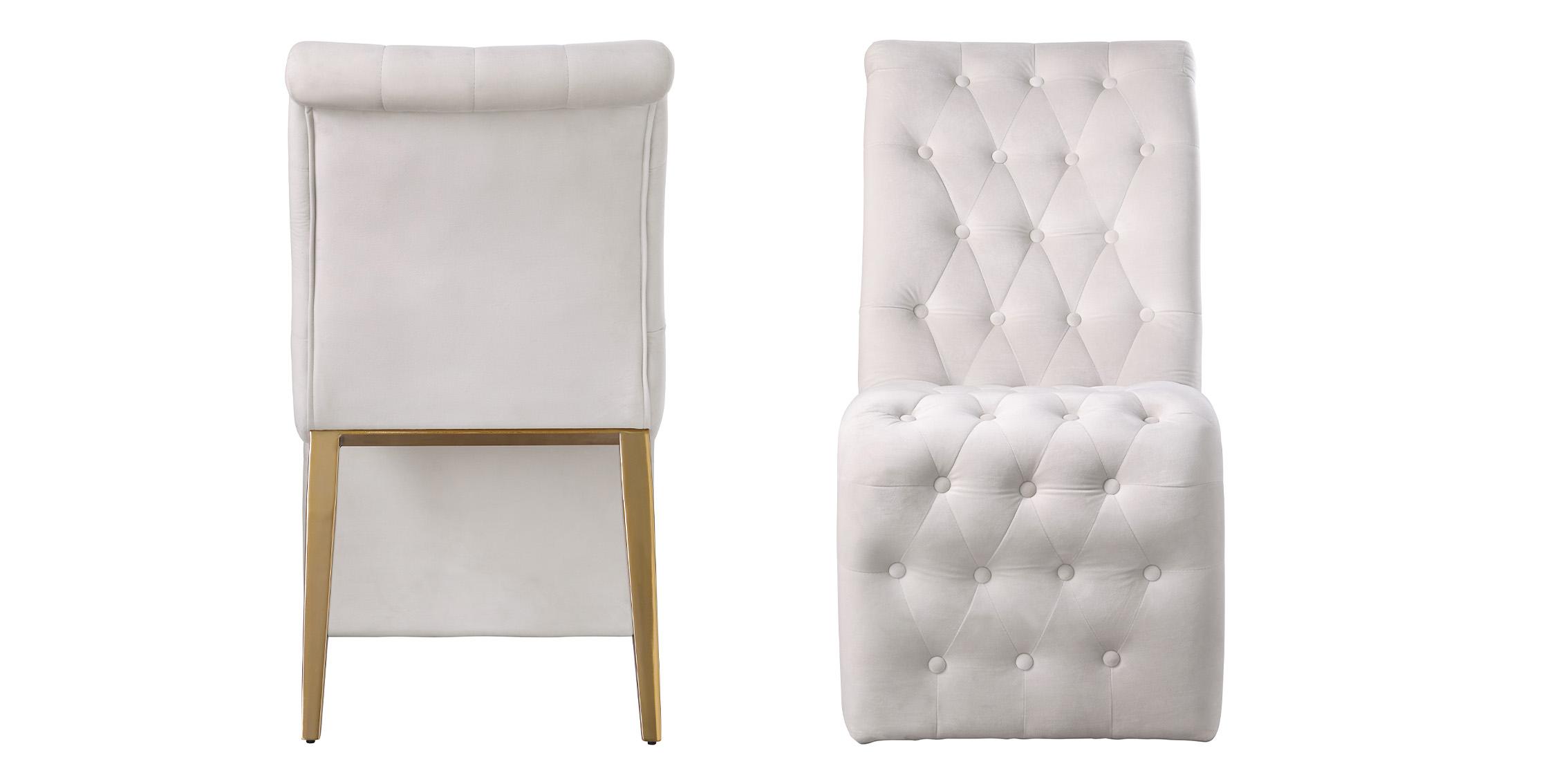 

    
Meridian Furniture CURVE 920Cream-C Dining Chair Set Cream/Gold 920Cream-C
