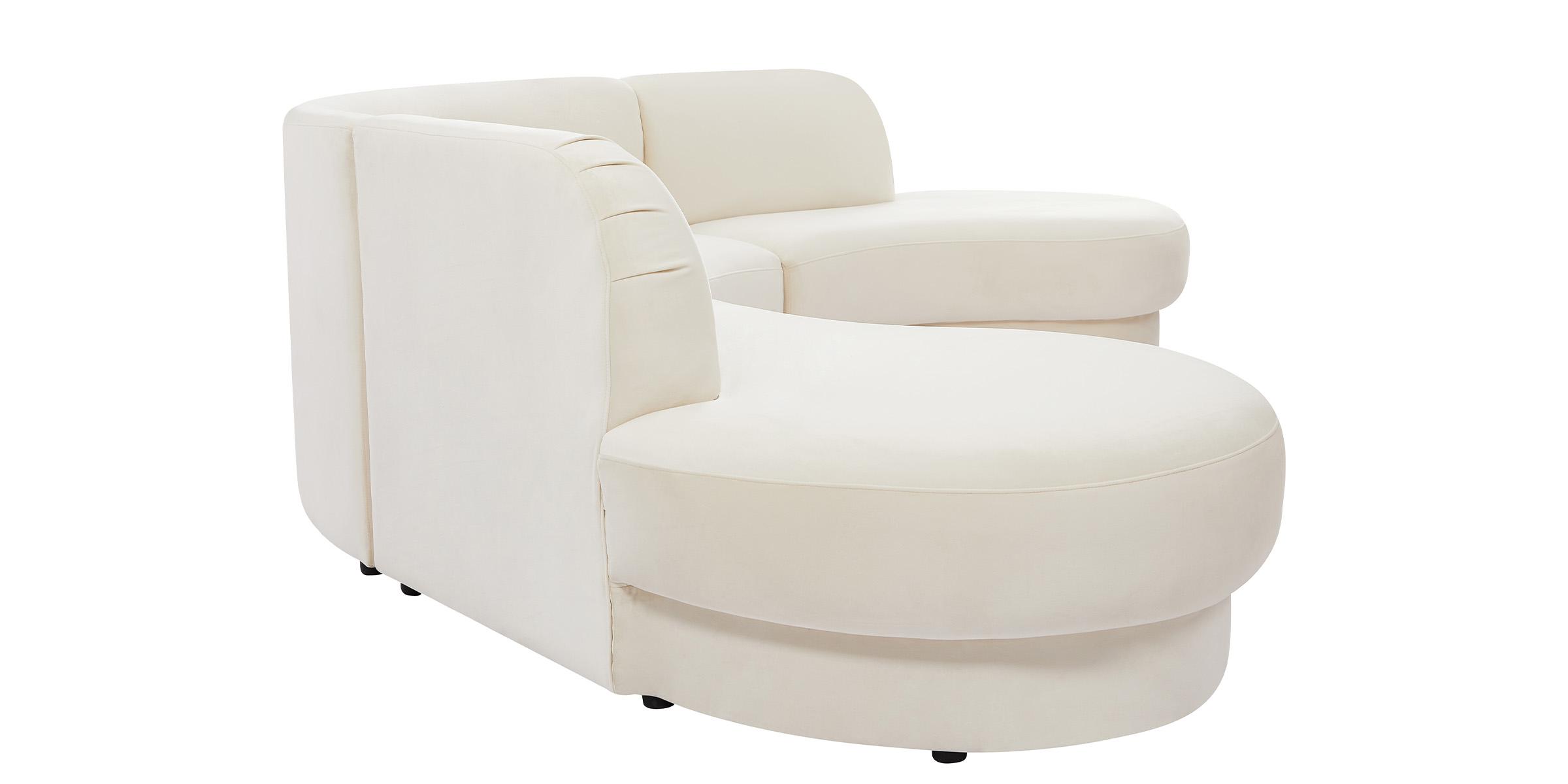 

    
628Cream-Sectional Glam CREAM Velvet Sectional Sofa Rosa 628Cream Meridian Contemporary Modern
