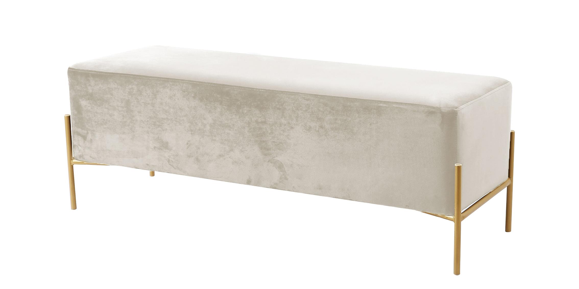 

    
Glam Cream Velvet & Stainless Steel Bench ISLA 143Cream Meridian Contemporary
