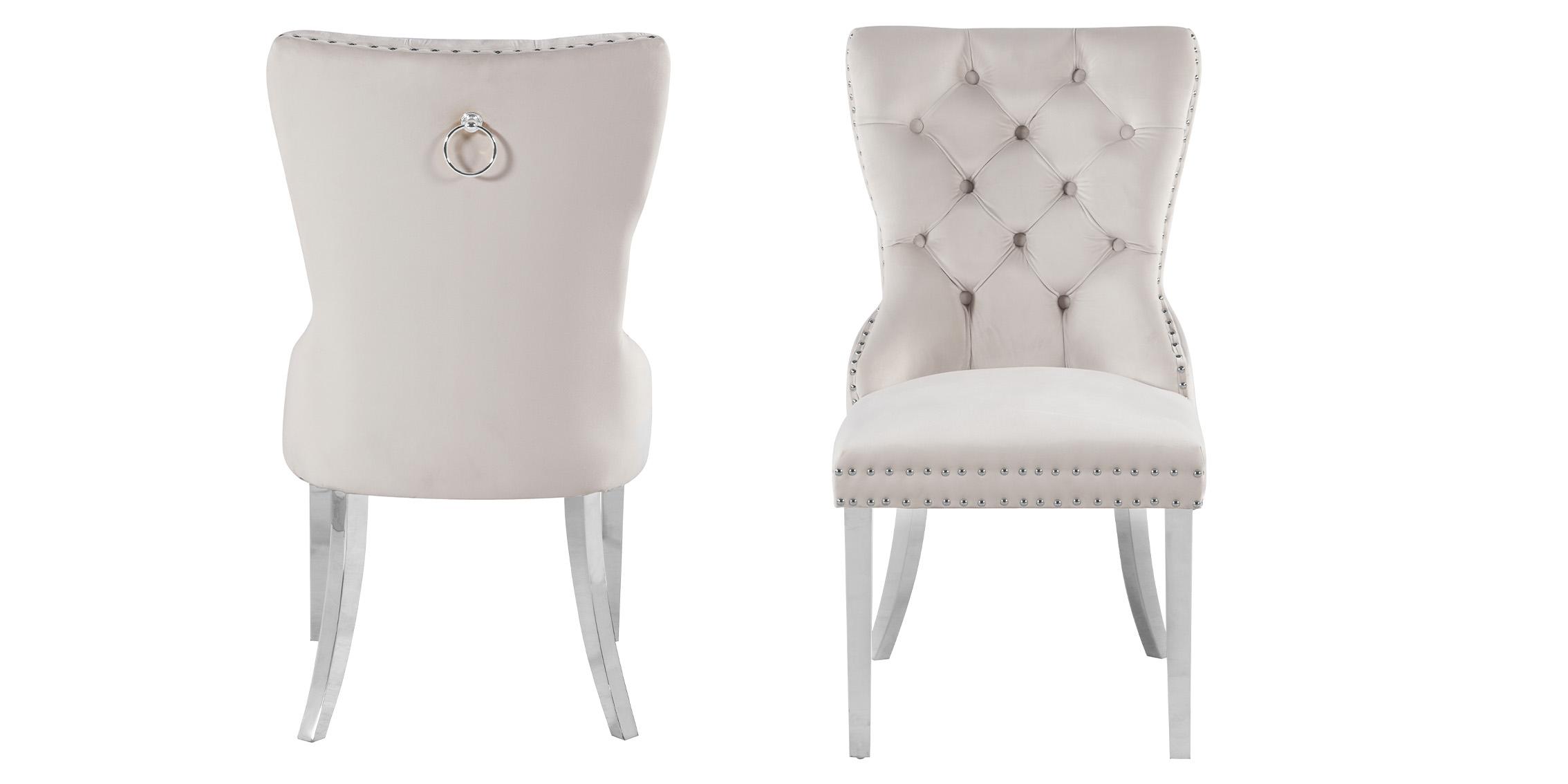 

                    
Meridian Furniture CARMEN 743Cream-C Dining Chair Set Cream Velvet Purchase 
