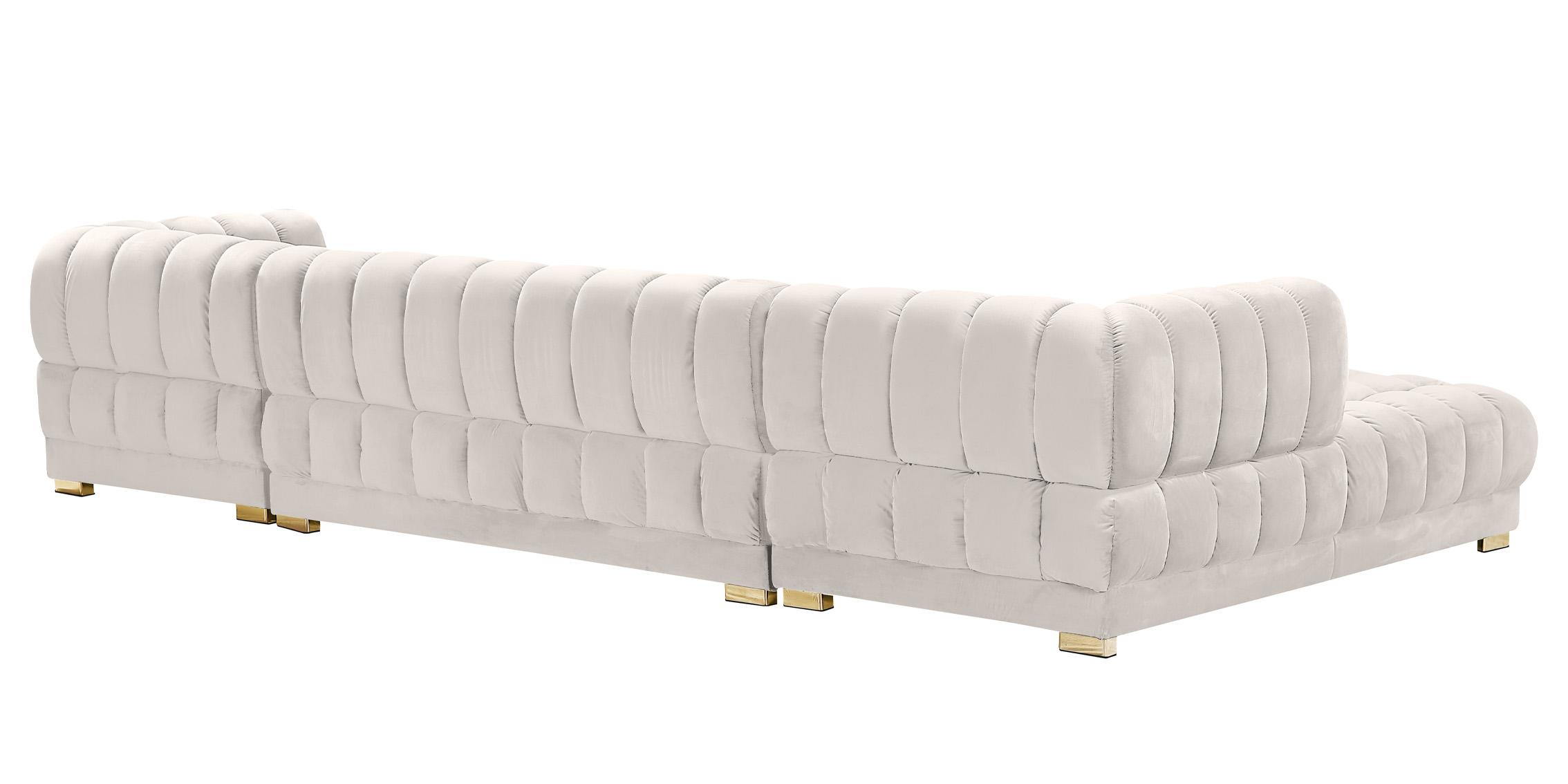 

        
Meridian Furniture GWEN 653Cream Sectional Sofa Cream Velvet 753359804514
