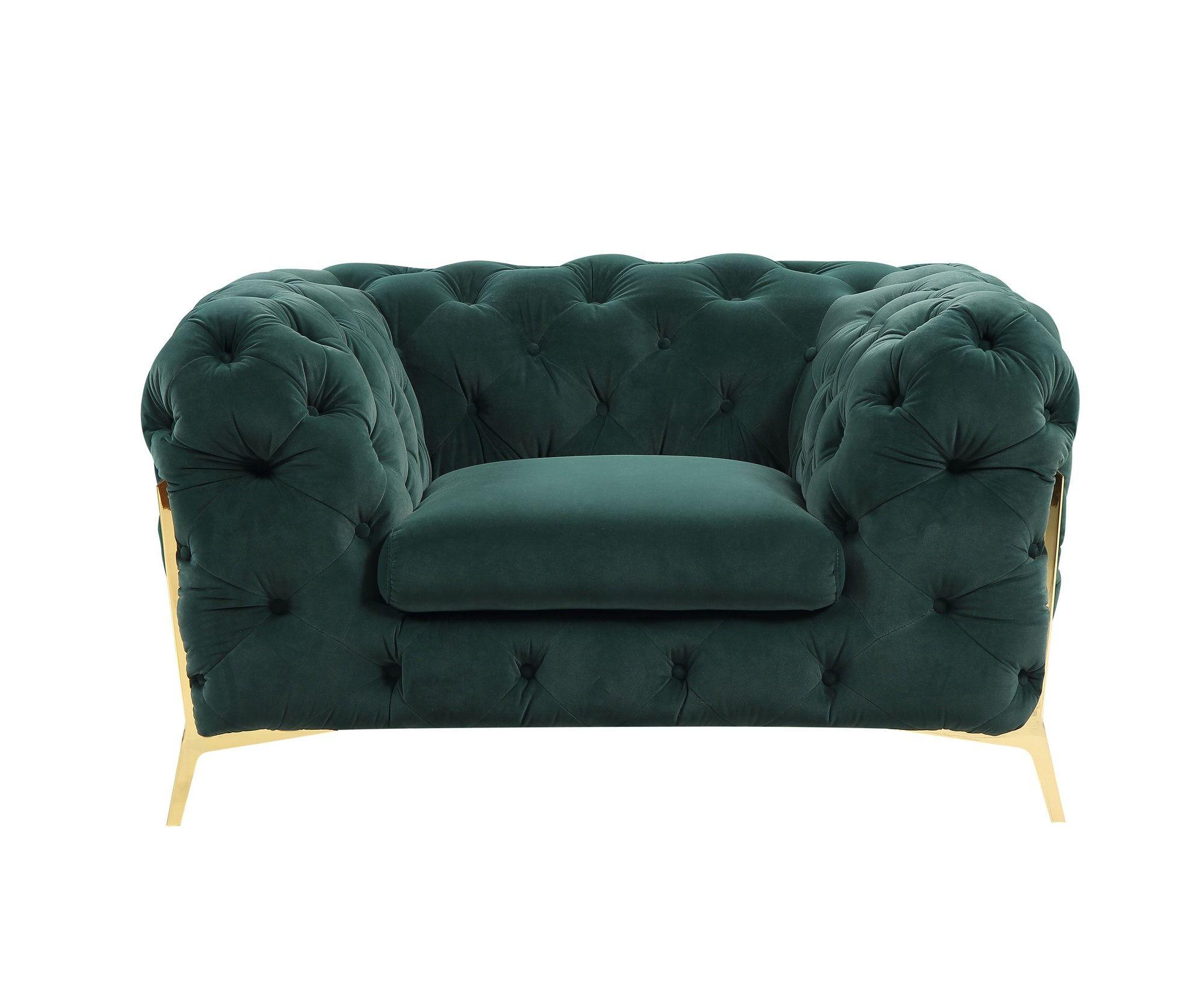 

                    
Buy Glam Emerald Velvet Tufted Sofa Set 3P Divani Casa Quincey VIG Contemporary
