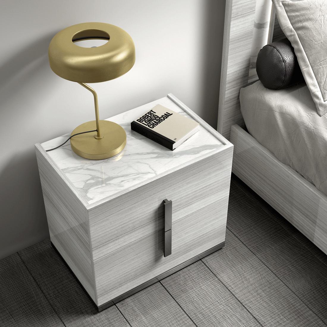 

                    
ESF CARRARABEDQSGREY Nightstand Set Gray  Purchase 

