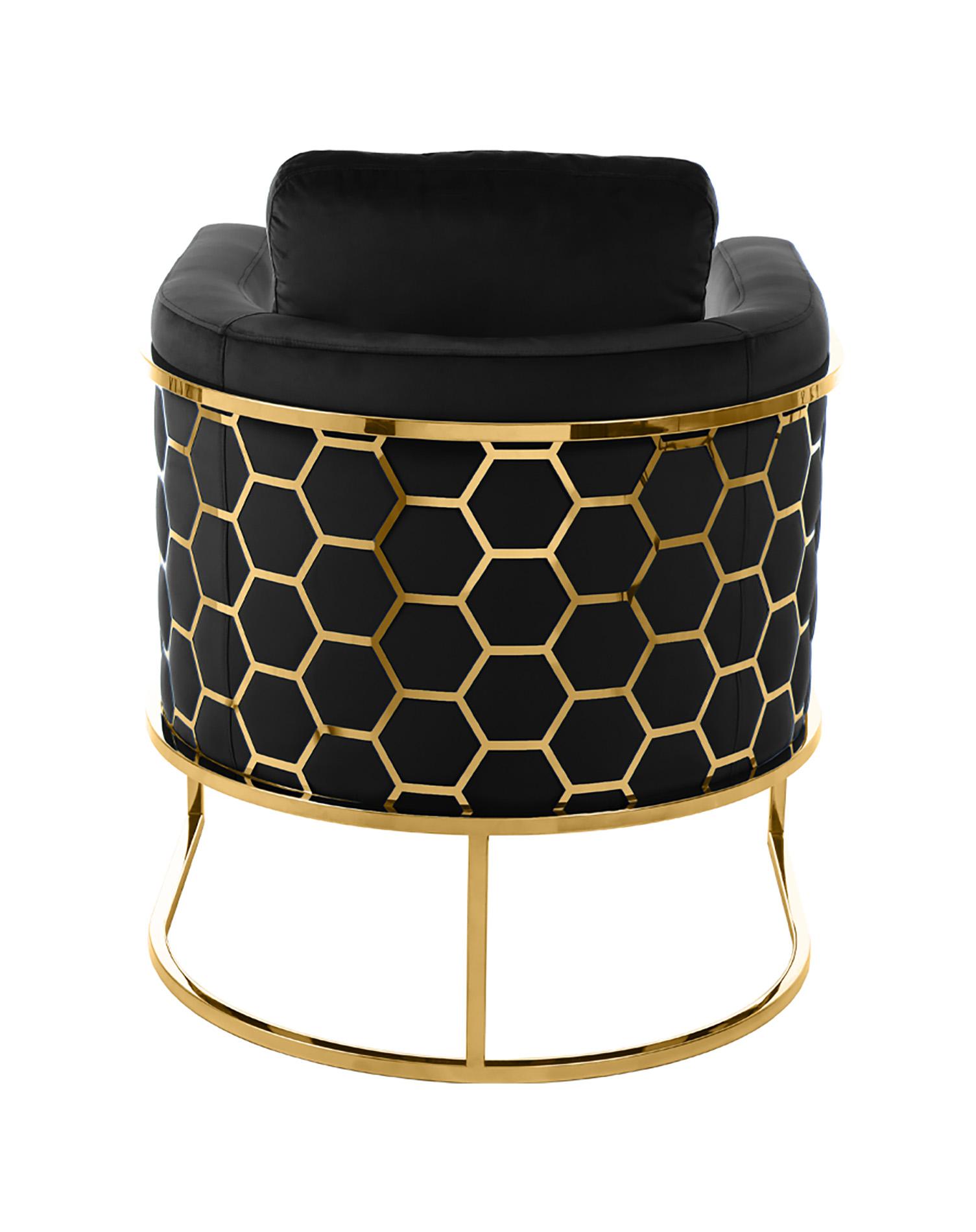 

        
094308254685Glam Gold & Black Velvet Chair Set 2Pcs CASA 692Black-C Meridian Contemporary
