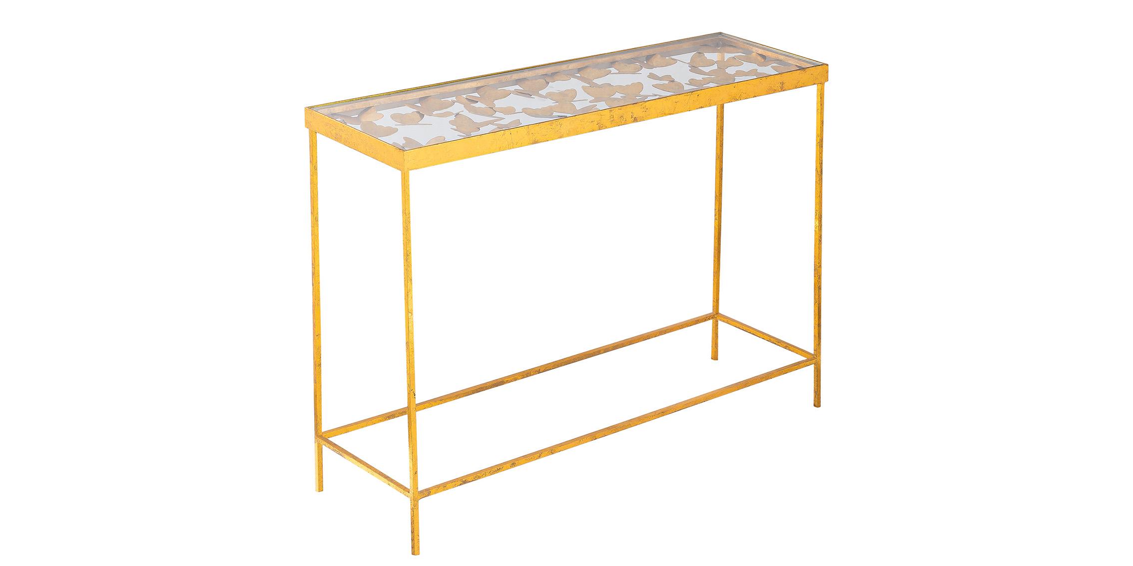 Contemporary, Modern Console Table BUTTERFLY 470-T 470-T in Gold 