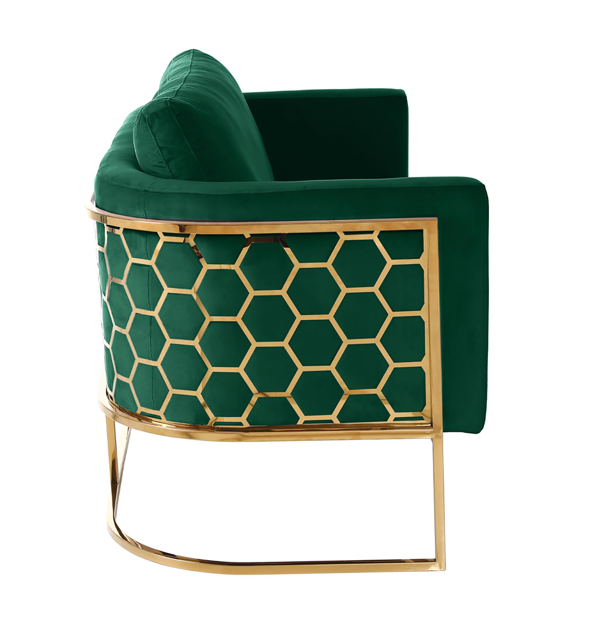 

        
Meridian Furniture CASA 692Green-L Loveseat Green/Gold Velvet 094308254791
