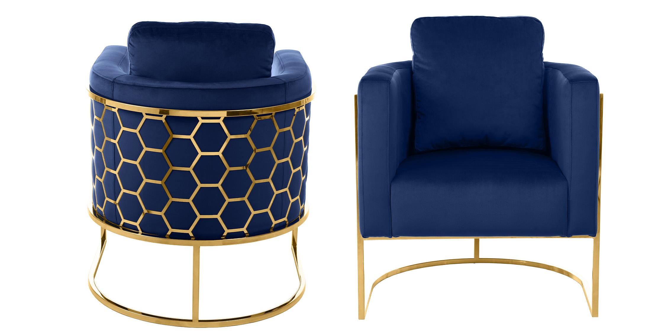

    
Meridian Furniture CASA 692Navy-C-Set-2 Arm Chair Set Navy blue/Gold 692Navy-C-Set-2
