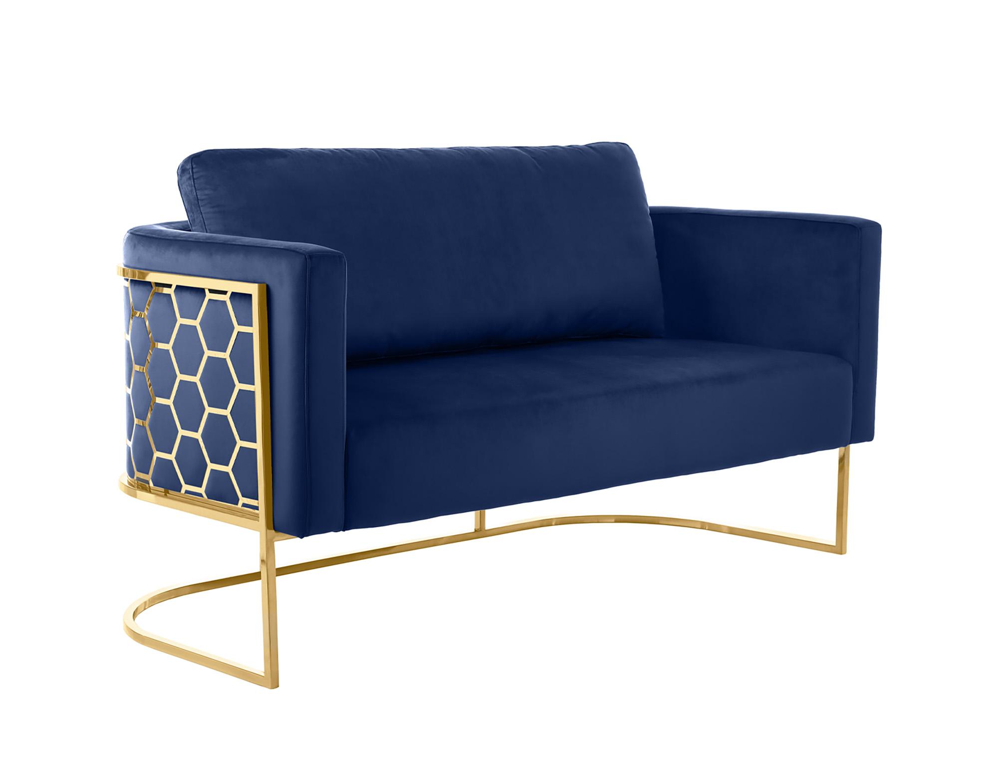 

    
Meridian Furniture CASA 692Navy-S-Set-3 Sofa Set Navy blue/Gold 692Navy-S-Set-3
