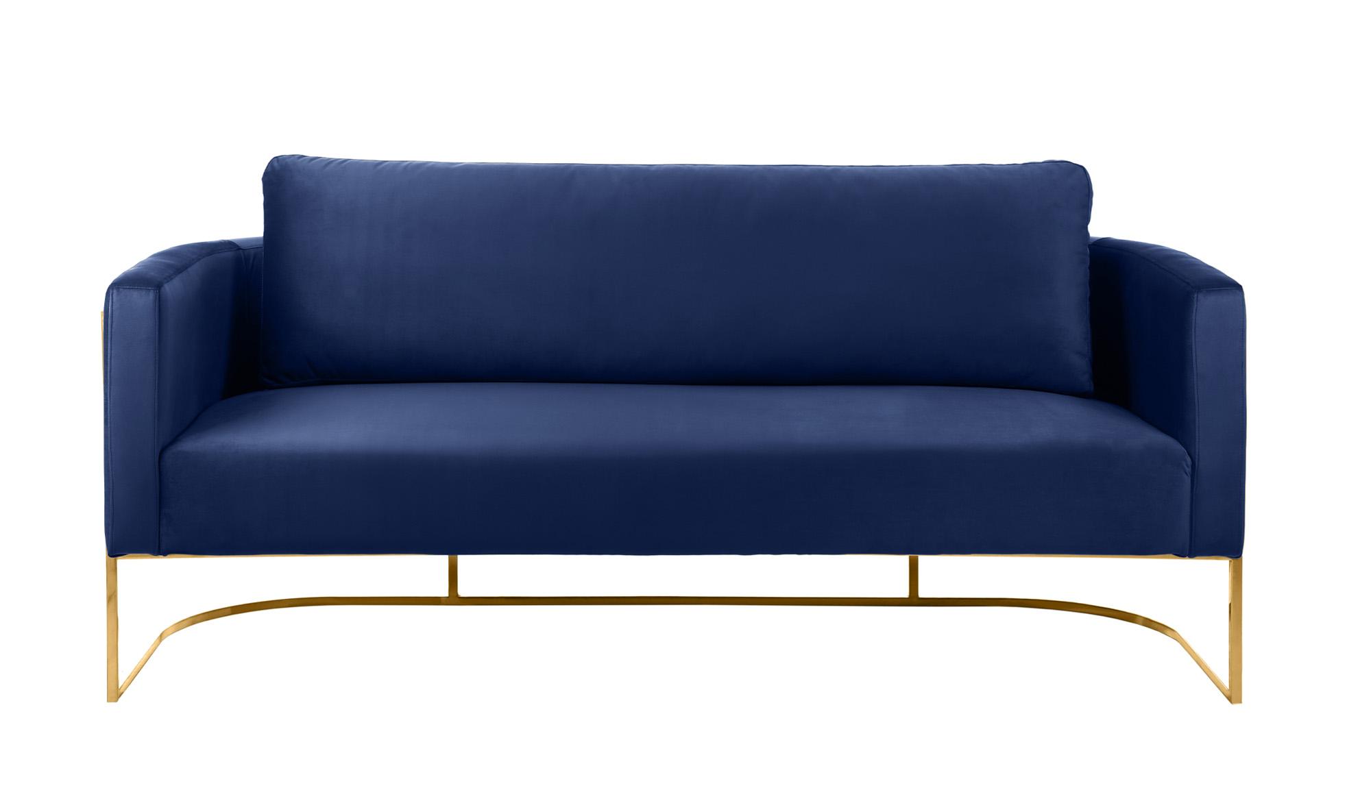 

    
 Order  Glam Gold & Navy Velvet Sofa Set 3Pcs CASA 692Navy-S Meridian Contemporary
