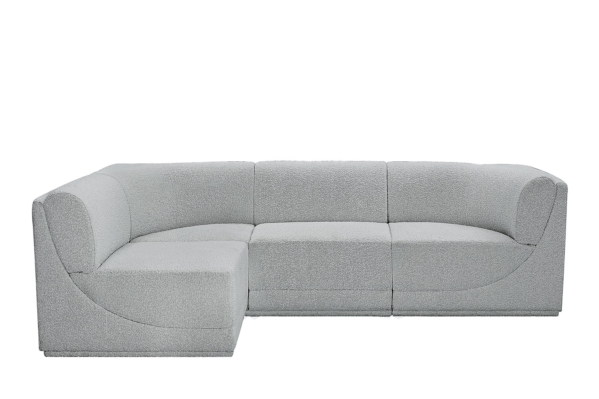 

        
Meridian Furniture Ollie 118Grey-Sec4A Modular Sectional Gray Boucle 094308305530
