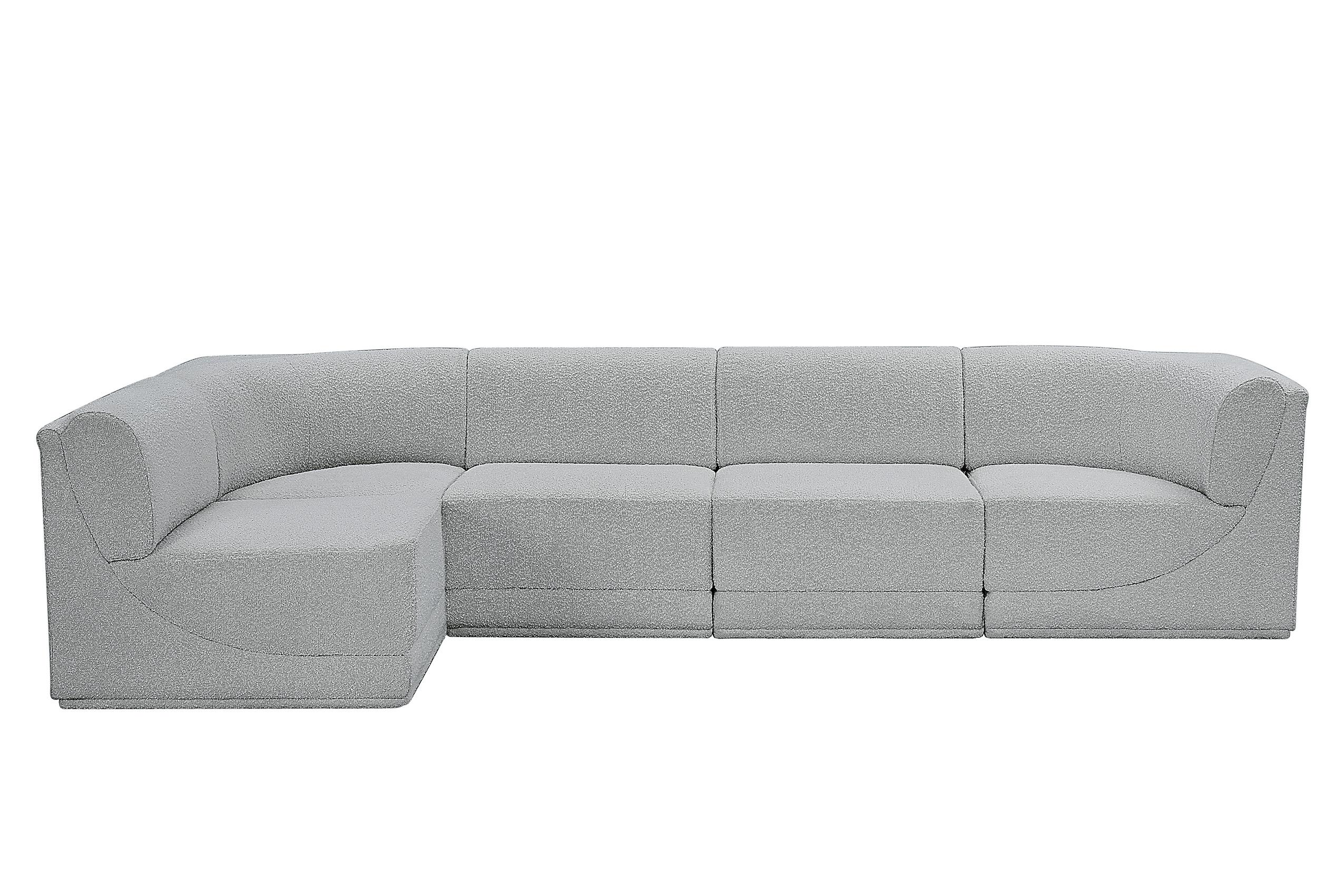 

        
Meridian Furniture Ollie 118Grey-Sec5A Modular Sectional Gray Boucle 094308305585
